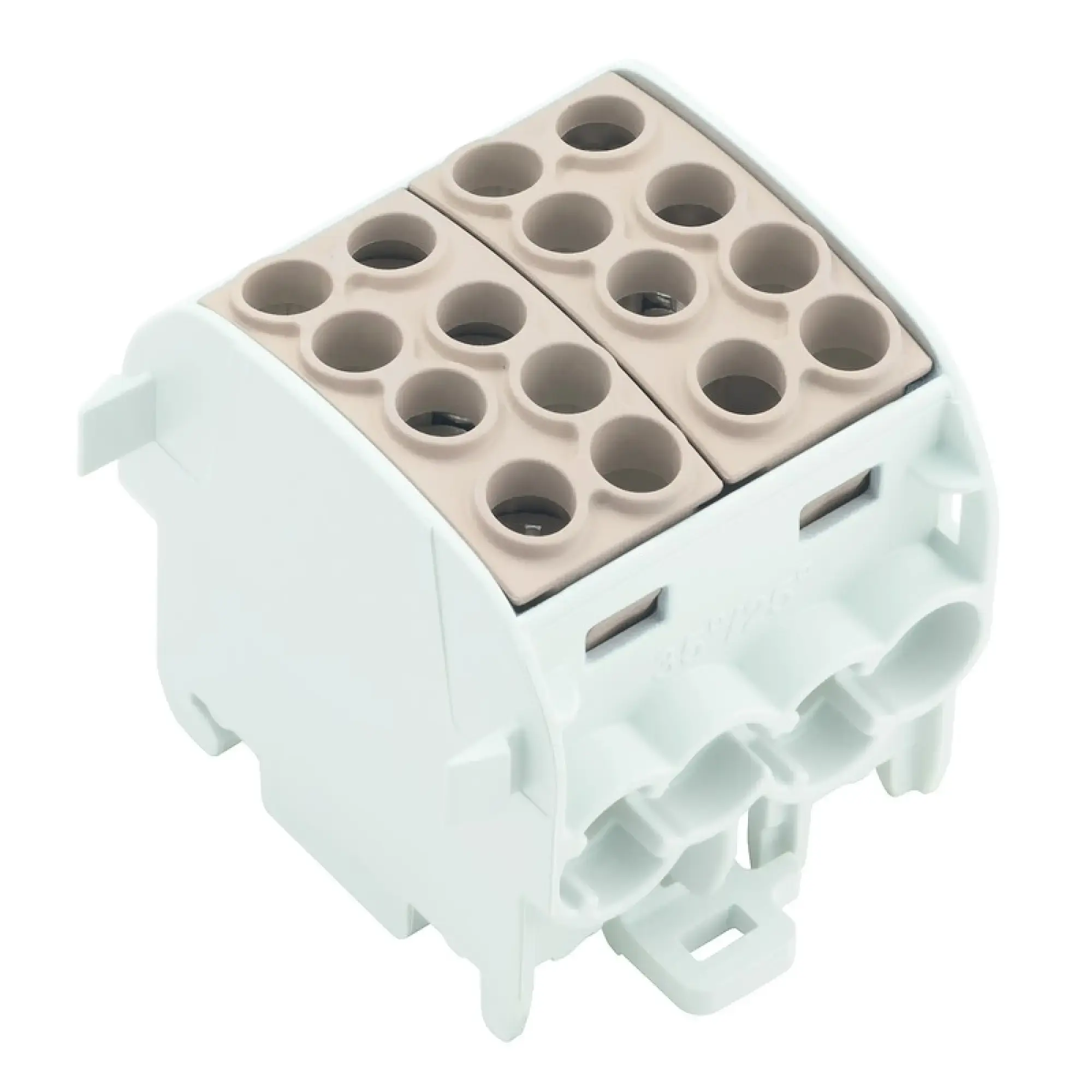 Weidmüller 1561720000 Potential distributor terminal, Screw connection, brown, 35 mm², 202 A, 1000 V, Number of connections: 8, Number of levels: 1, TS 35, V-0, Wemid (img_001)