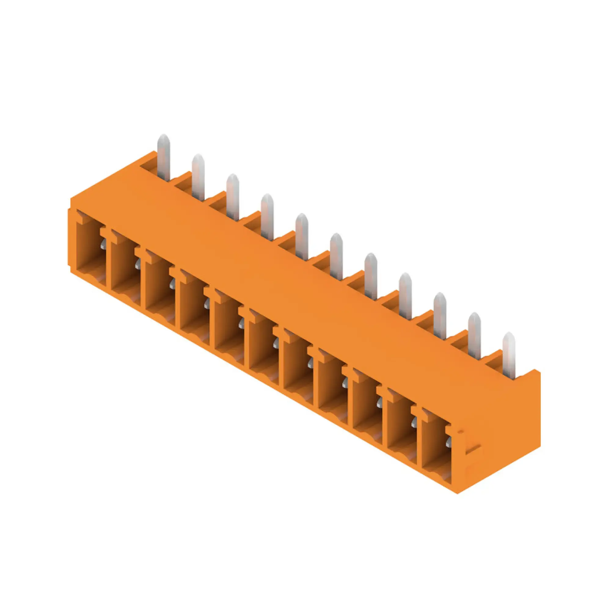 Weidmüller 1037590000 PCB connector (board connection), 160 V, 17.5 A, Pitch in mm: 3.81, Number of poles: 11, THT solder connection, Box (img_001)