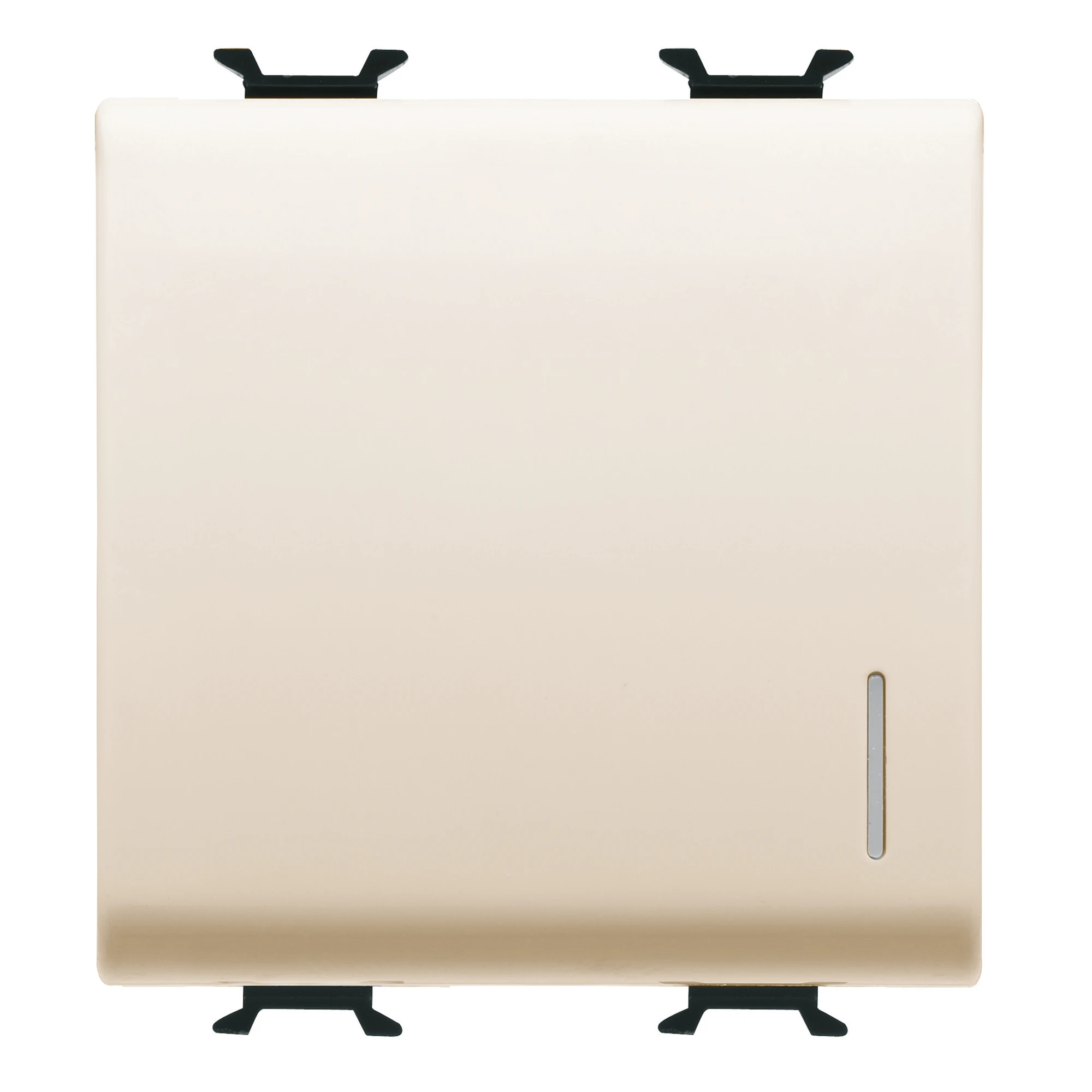 GEWISS GW11032 ONE-WAY SWITCH 1P 250V ac - 16AX ILLUMINABLE - WITH DIFFUSER - 2 MODULES - IVORY - CHORUSMART (img_001)