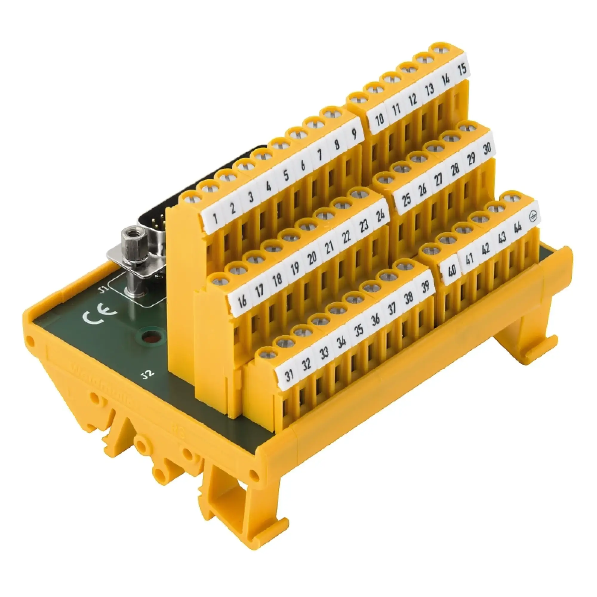 Weidmüller 1428110000 Interface module with terminal, connector, High-density SUB-D plug-in connectors, 44-pole plug, LL3R 5.08 mm, Screw connection (img_001)