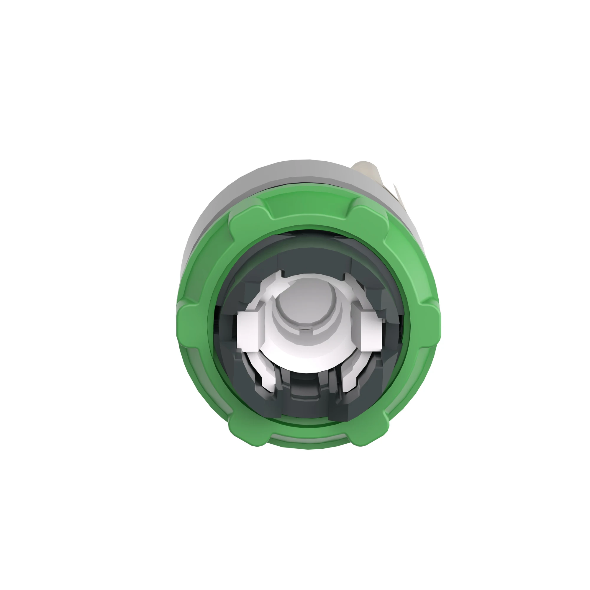 Schneider Electric ZB5AK1413C0 Pilot light selector switch, front element, Harmony XB5, plastic, 22mm, white, for universal LED, 2 positions, momentary (img_006)