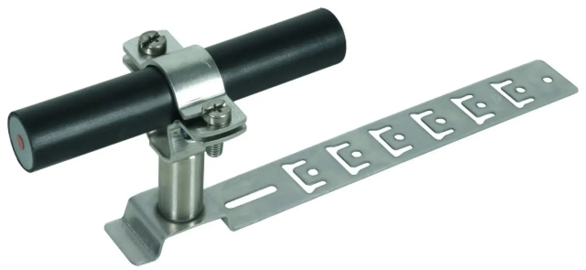 Dehn 202829 Roof conductor holder for HVI Conductor D 20-23mm w. brace L 205mm StSt (img_001) Dehn 202829 Roof conductor holder for HVI Conductor D 20-23mm w. brace L 205mm StSt (img_001)