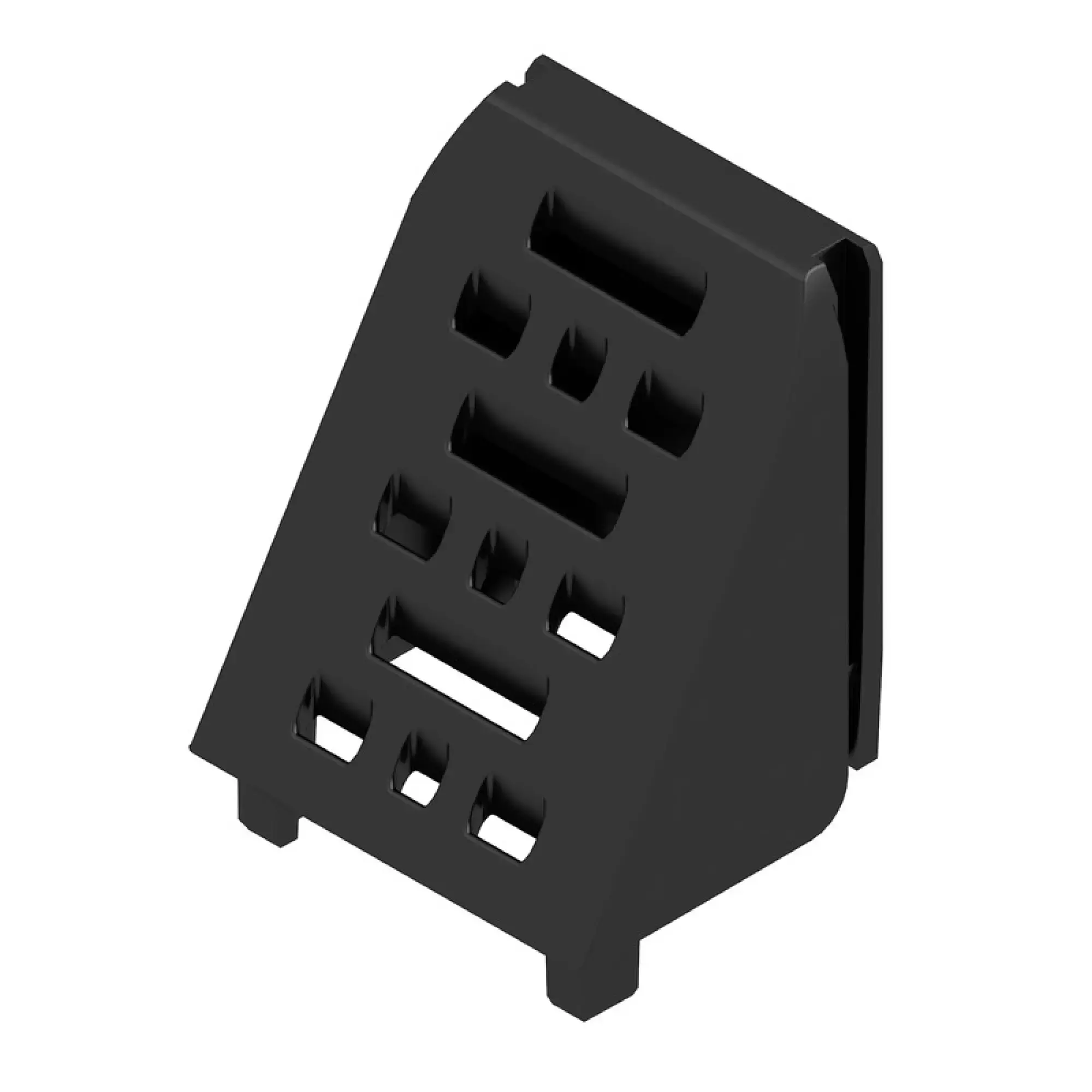 Weidmüller 1254110000 Side element cover (Modular housing), Width: 17.5 , IP20 in installed state, Plastic, black (img_001)