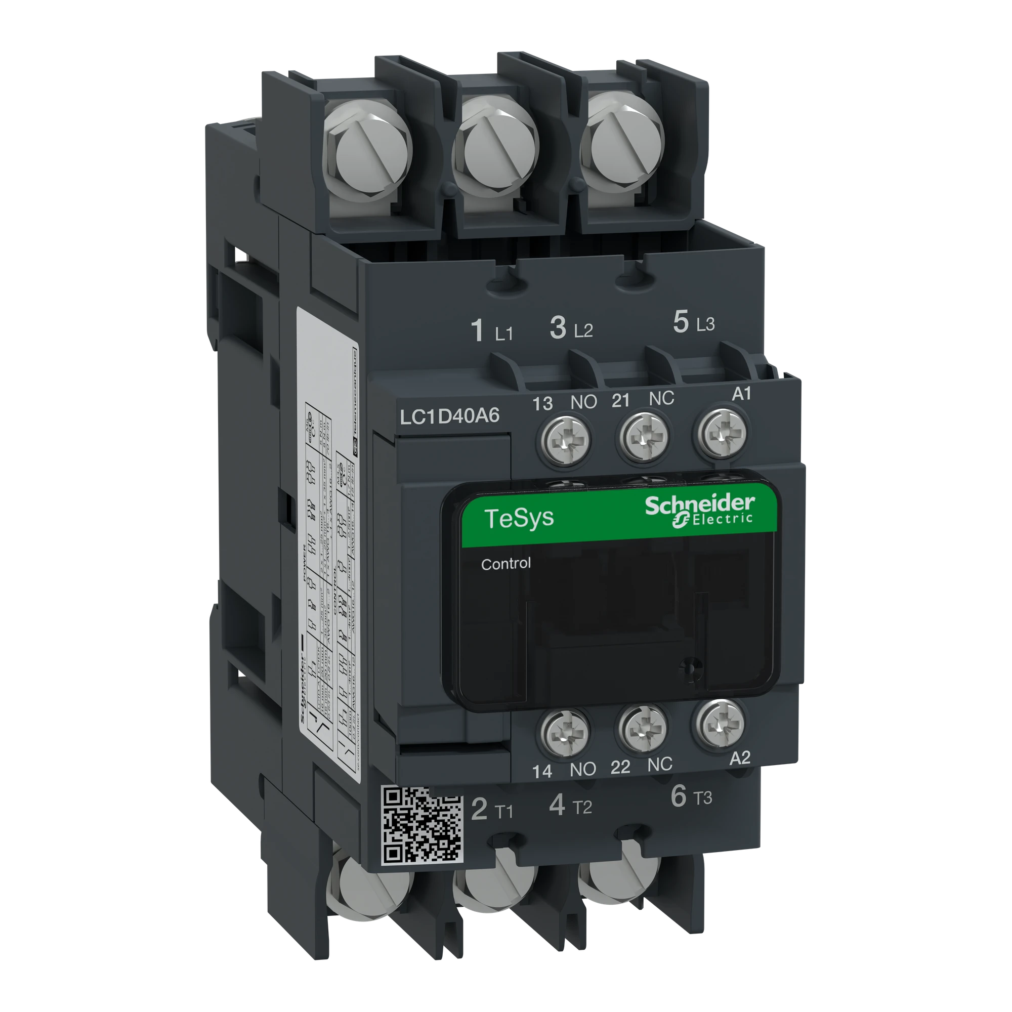 Schneider Electric LC1D40A6U7 Power contactor LC1D 3p, +1NO+1NC, 18.5 kW, 40 A, 400 V AC3, coil 240 V AC (img_001) Schneider Electric LC1D40A6U7 Power contactor LC1D 3p, +1NO+1NC, 18.5 kW, 40 A, 400 V AC3, coil 240 V AC (img_001)