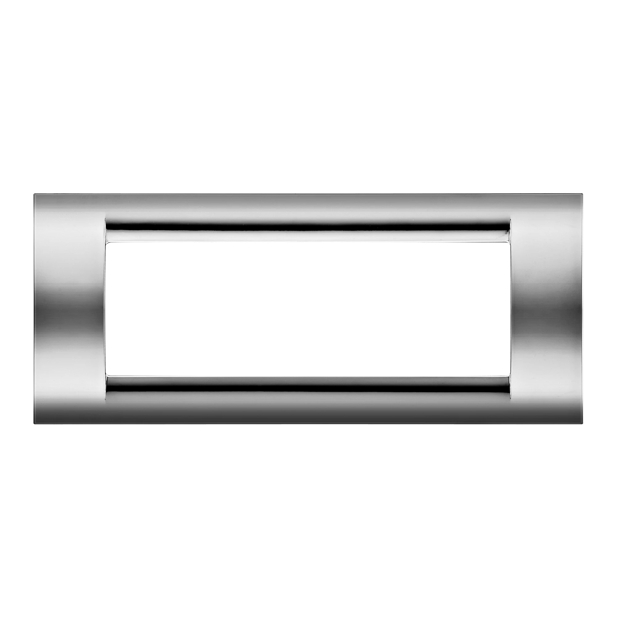 GEWISS GW32076 PLAYBUS PLATE - IN METALLISED TECHNOPOLYMER - GLOSSY FINISH - 6 GANG - SOFT CHROME - PLAYBUS (img_001) GEWISS GW32076 PLAYBUS PLATE - IN METALLISED TECHNOPOLYMER - GLOSSY FINISH - 6 GANG - SOFT CHROME - PLAYBUS (img_001)