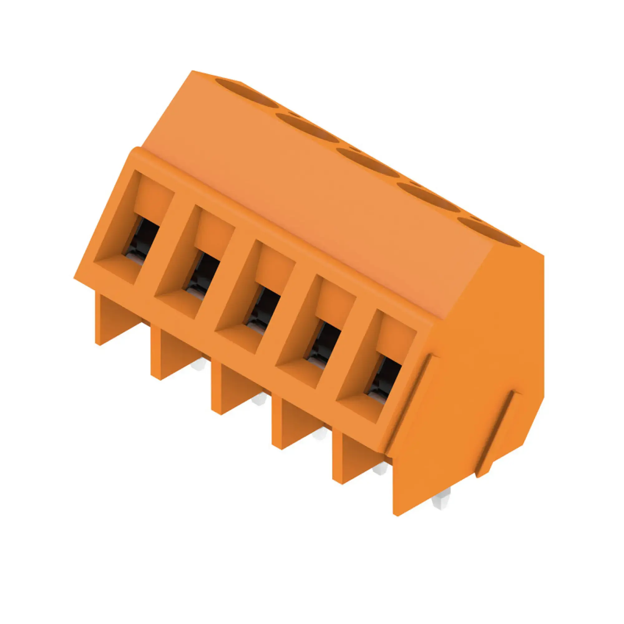 Weidmüller 1845400000 PCB terminal, 320 V, 17.5 A, Pitch in mm: 5.00, 2.5 mm², Number of poles: 5, Clamping yoke connection, THT solder connection, 135°, Box (img_001) Weidmüller 1845400000 PCB terminal, 320 V, 17.5 A, Pitch in mm: 5.00, 2.5 mm², Number of poles: 5, Clamping yoke connection, THT solder connection, 135°, Box (img_001)
