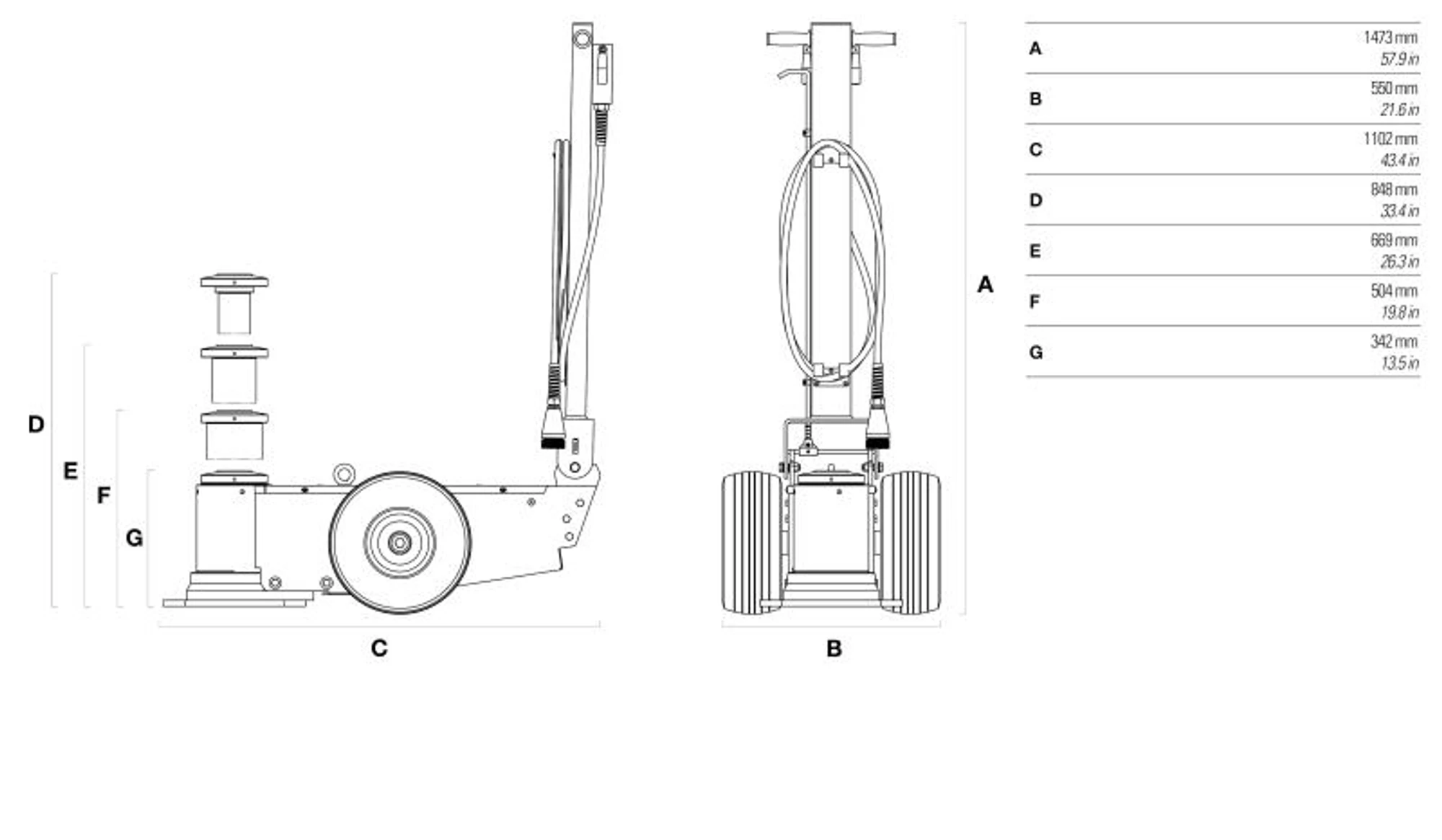 Cattini M80/31 MAMMUT Oil-Pneumatic Jacks load capacity= 80/50/25 t.; pistons=3; min. height = 310.00 mm (img_006) Cattini M80/31 MAMMUT Oil-Pneumatic Jacks load capacity= 80/50/25 t.; pistons=3; min. height = 310.00 mm (img_006)