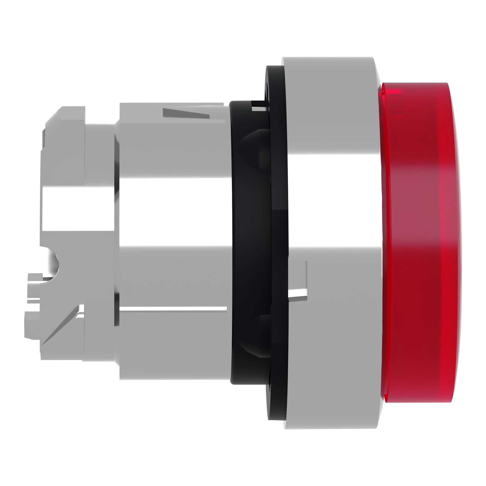 Schneider Electric ZB4BW143 Illuminated pushbutton, front element, Harmony XB4, metal, 22mm, red, protruding, unlabeled, for universal LED (img_003)