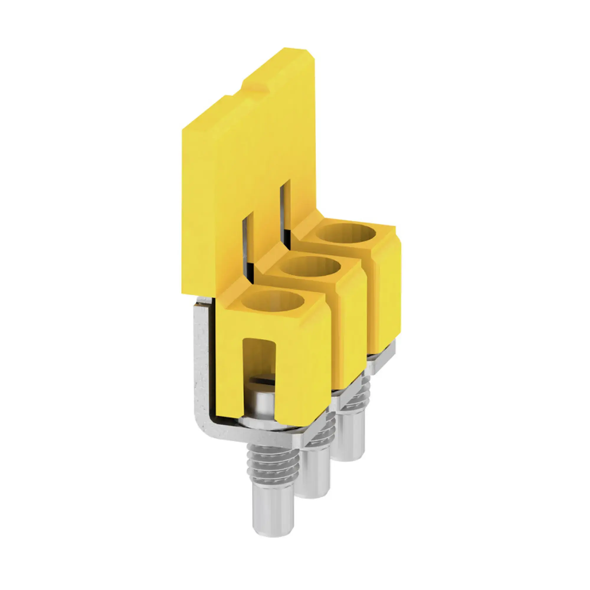 Weidmüller 1054560000 Cross-connector (terminal), when screwed in, yellow, 41 A, Number of poles: 3, Pitch in mm: 6.10, Insulated: Yes, Width: 7.6 mm (img_001) Weidmüller 1054560000 Cross-connector (terminal), when screwed in, yellow, 41 A, Number of poles: 3, Pitch in mm: 6.10, Insulated: Yes, Width: 7.6 mm (img_001)