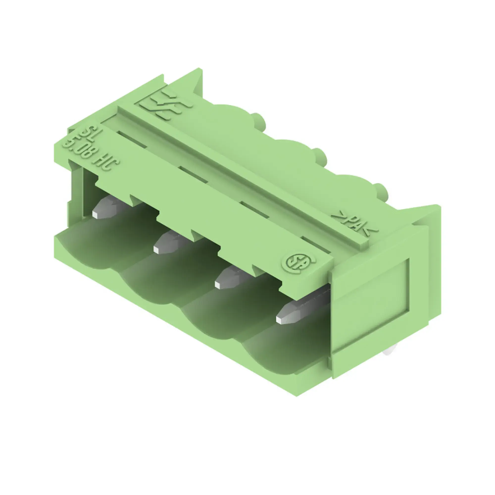 Weidmüller 1409280000 PCB connector (board connection), 320 V, 24 A, Pitch in mm: 5.08, Number of poles: 4, THT solder connection, Box (img_001)