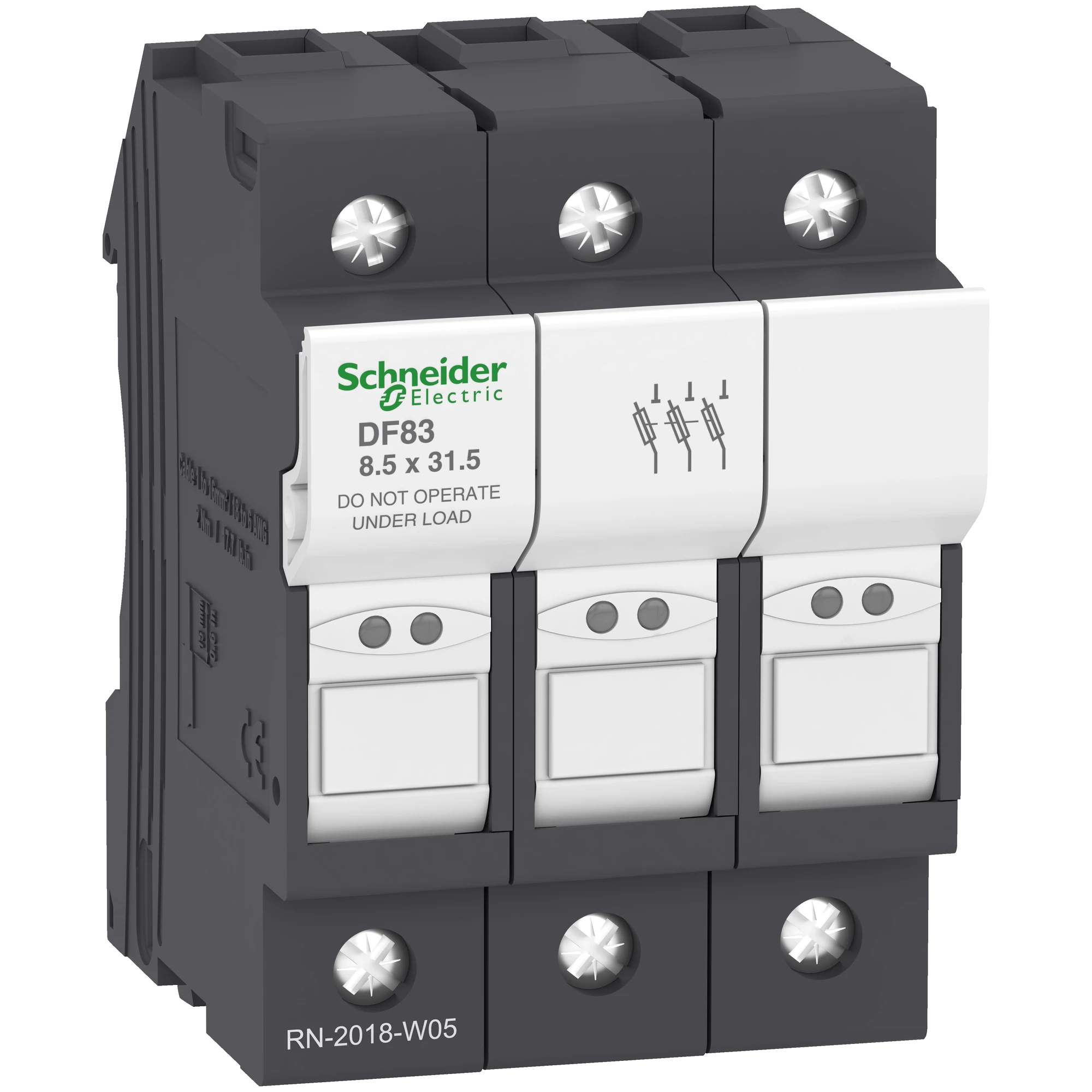Schneider Electric DF83 Fuse holder TeSys 3p 25A, fuse size 8.5x31.5mm (img_001) Schneider Electric DF83 Fuse holder TeSys 3p 25A, fuse size 8.5x31.5mm (img_001)
