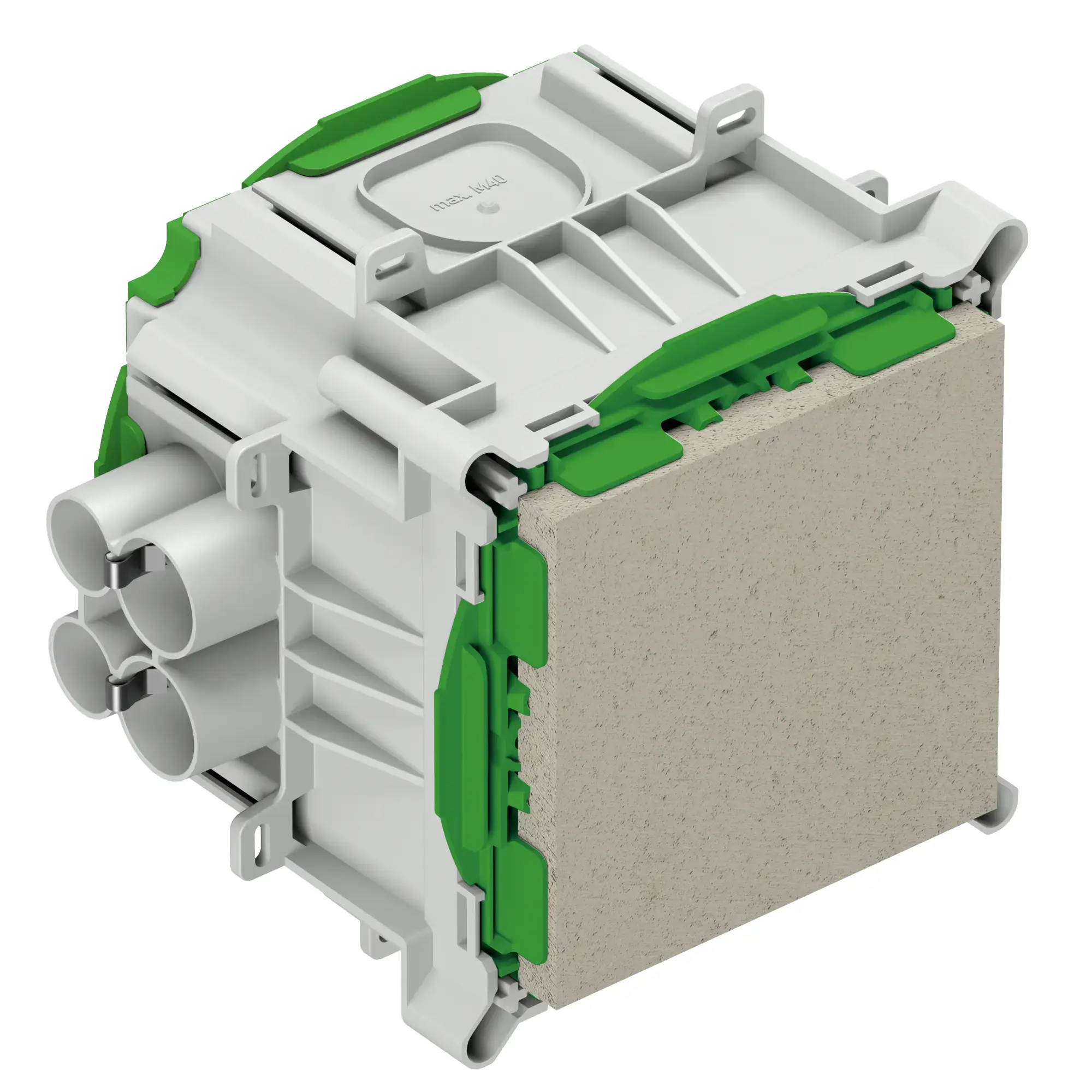 Spelsberg 98210001 Installation housing, green, Type of protection IP30, Suitable for concrete construction, for LED, Rated insulation voltage 400V AC, Halogen free (img_001)