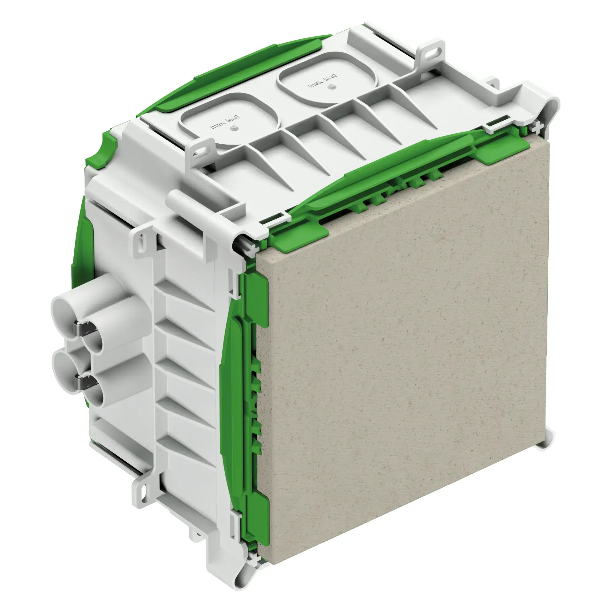 Spelsberg 98215002 Installation housing, green, Type of protection IP30, Suitable for concrete construction, for LED, Rated insulation voltage 400V AC, Halogen free (img_001)