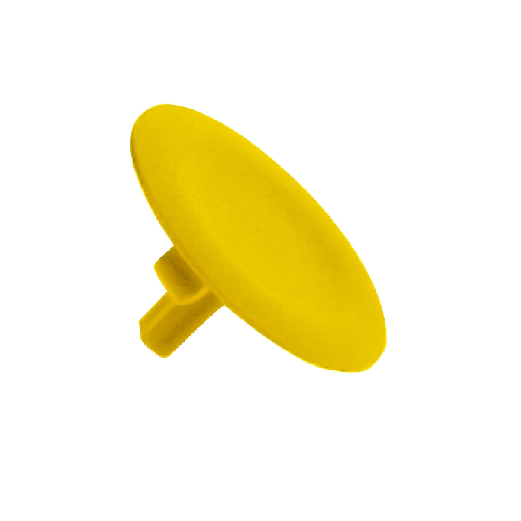 Schneider Electric ZBA5 Pushbutton, yellow, neutral, for front element, round, flat (img_001)