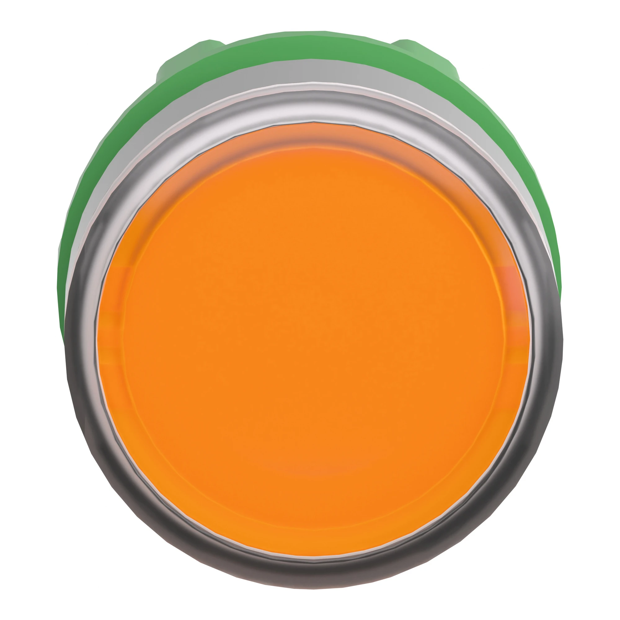 Schneider Electric ZB5AW353C0 Illuminated Push Button, Front Element, Harmony XB5, Plastic, 22mm, Light Grey, Orange, for Universal LED (img_002)