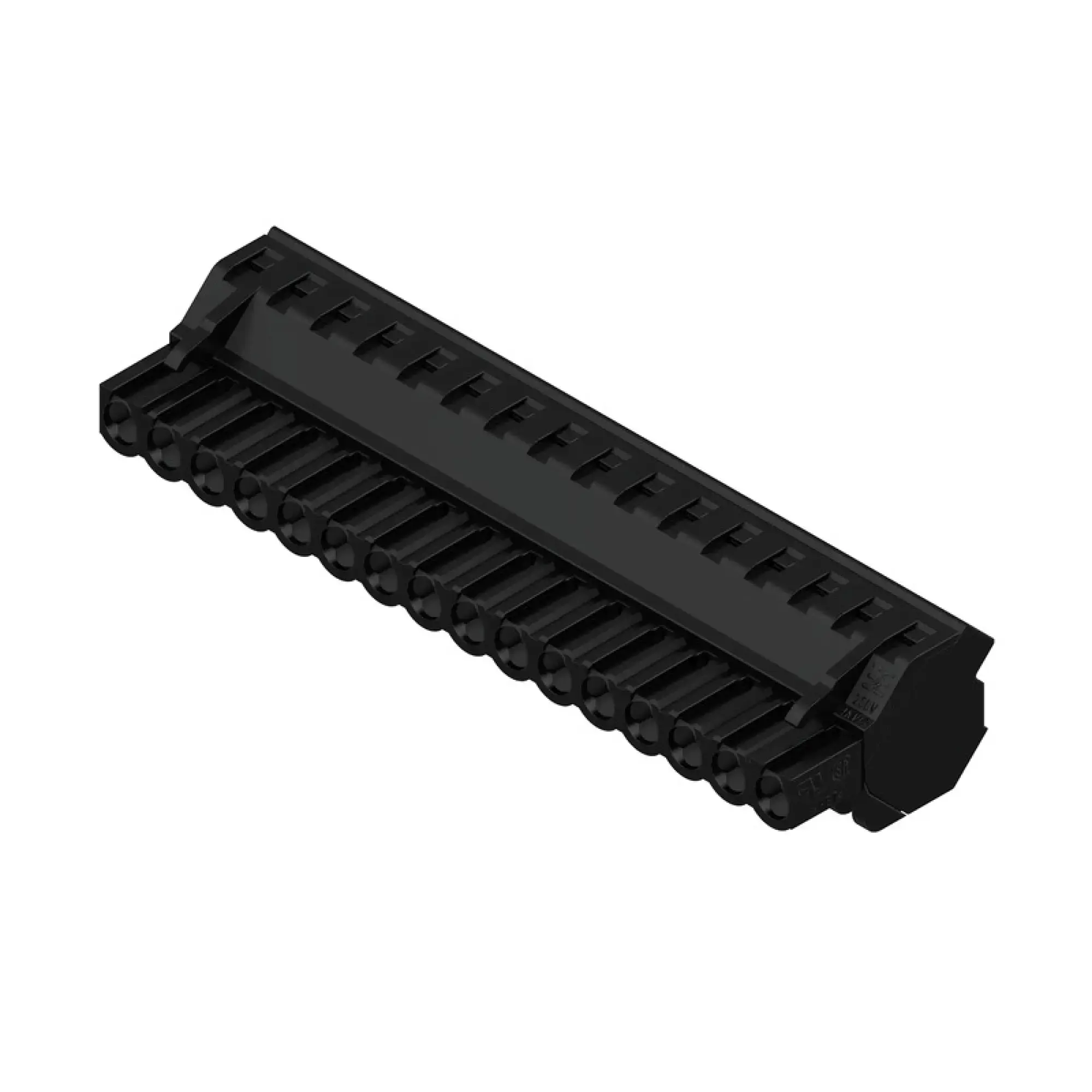 Weidmüller 1946700000 PCB connector (wire connection), 320 V, 17.5 A, Pitch in mm: 5.08, 4 mm², Number of poles: 16, Clamping yoke connection, Box (img_001)