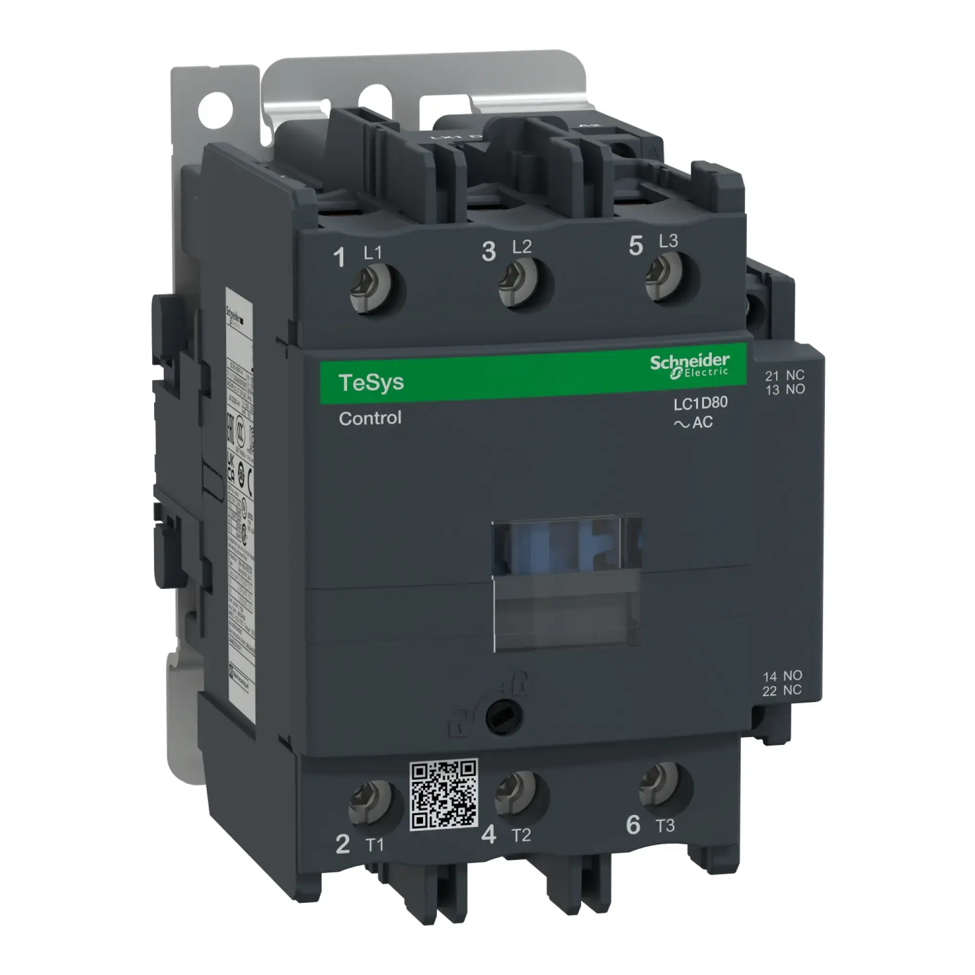 Schneider Electric LC1D80N7 Power contactor LC1D 3p, +1NO+1NC, 37 kW, 80 A, 400 V AC3, coil 415 V AC (img_002)