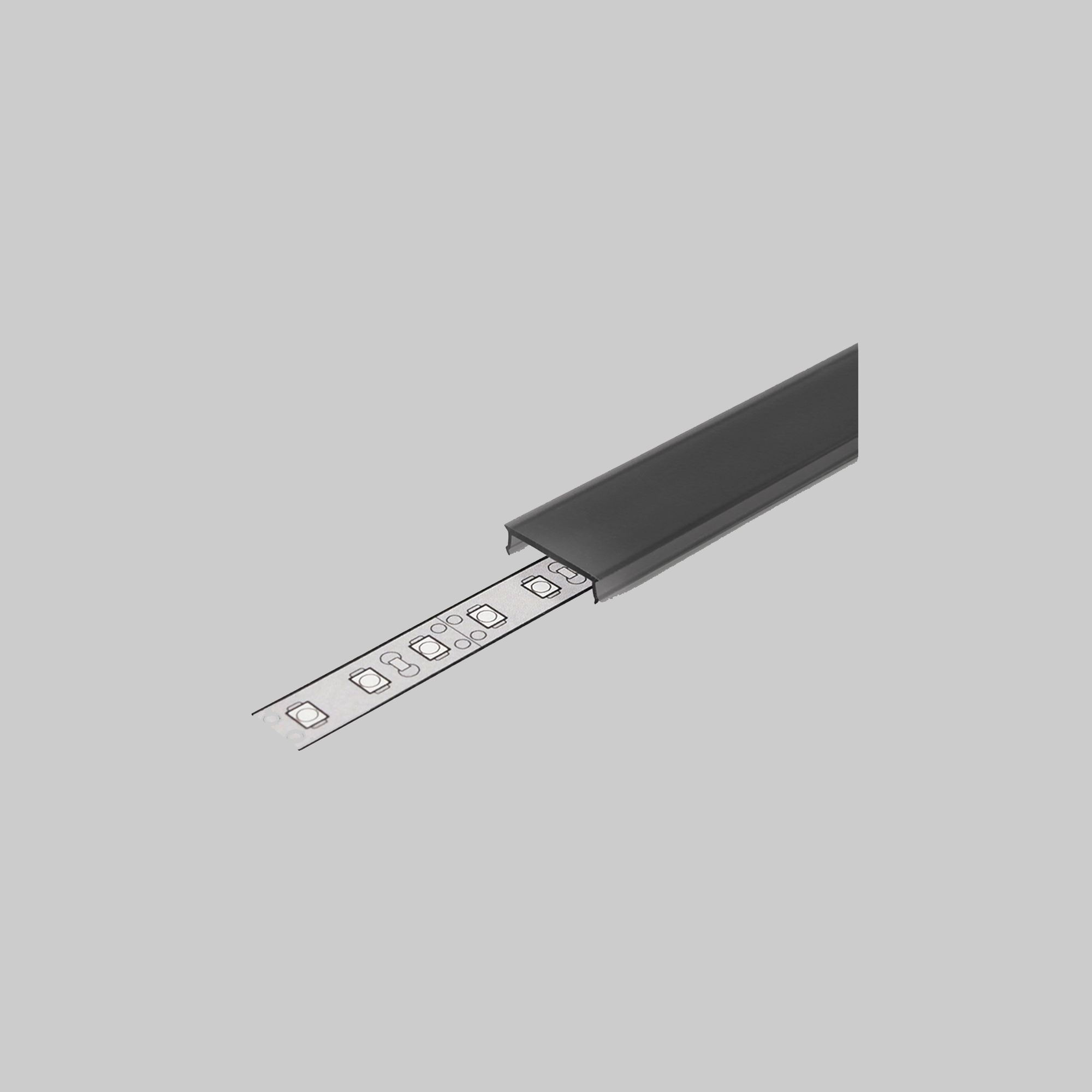 WSU Lights click Cover 2m Smart 16mm black