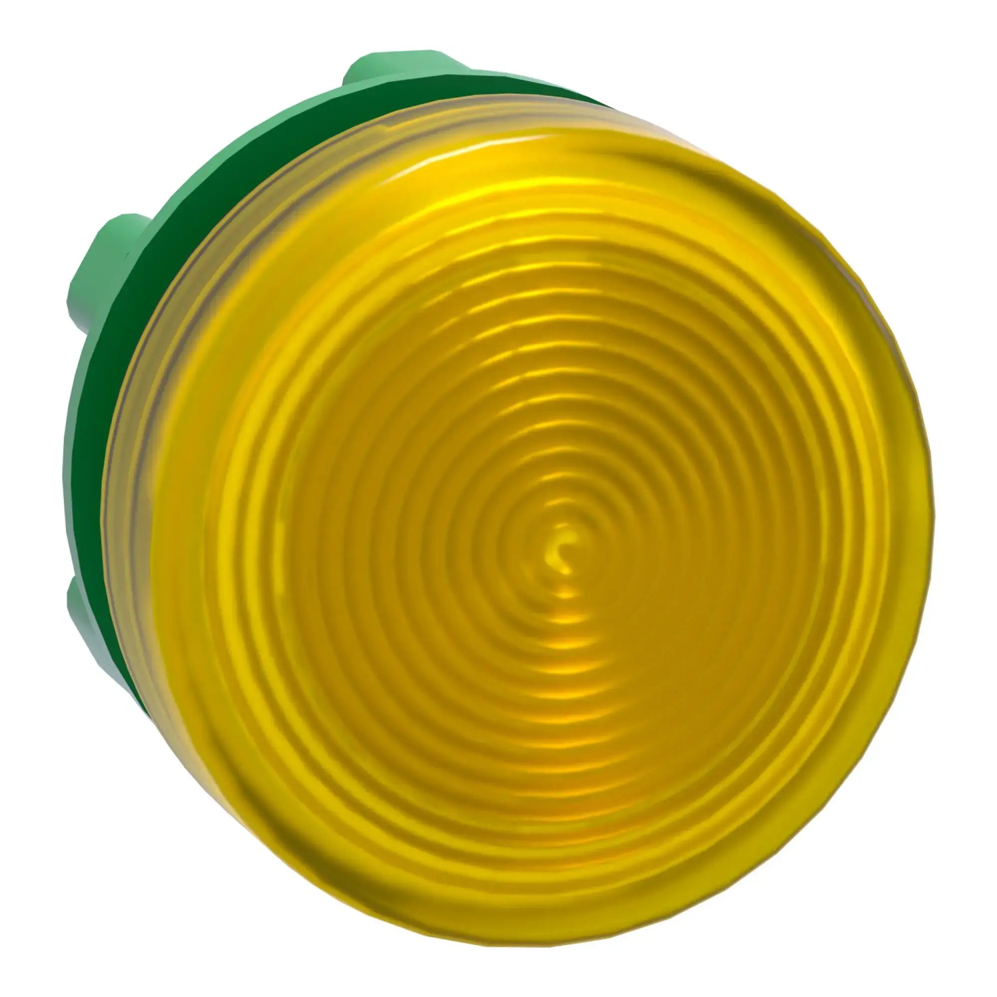 Schneider Electric ZB5AV083S Indicator light, front element, Harmony XB5, plastic, 22mm, yellow, for universal LED, ribbed dome (img_008)