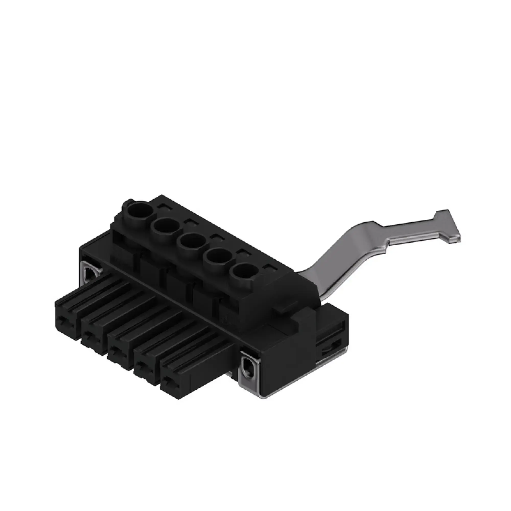 Weidmüller 1933490000 PCB connector (wire connection), 1000 V, 57 A, Pitch in mm: 7.62, 10 mm², Number of poles: 5, Clamping yoke connection, Box (img_001)