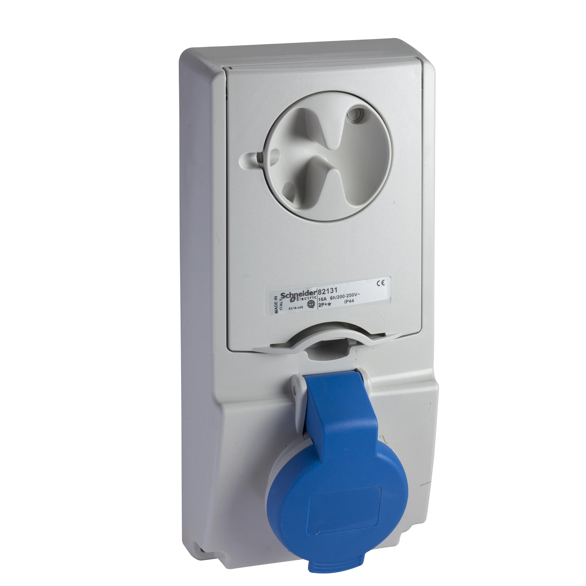 Schneider Electric 82142 Surface-mounted socket locked, 32A, 2p+E, 200-250 V AC, IP44 (img_001) Schneider Electric 82142 Surface-mounted socket locked, 32A, 2p+E, 200-250 V AC, IP44 (img_001)