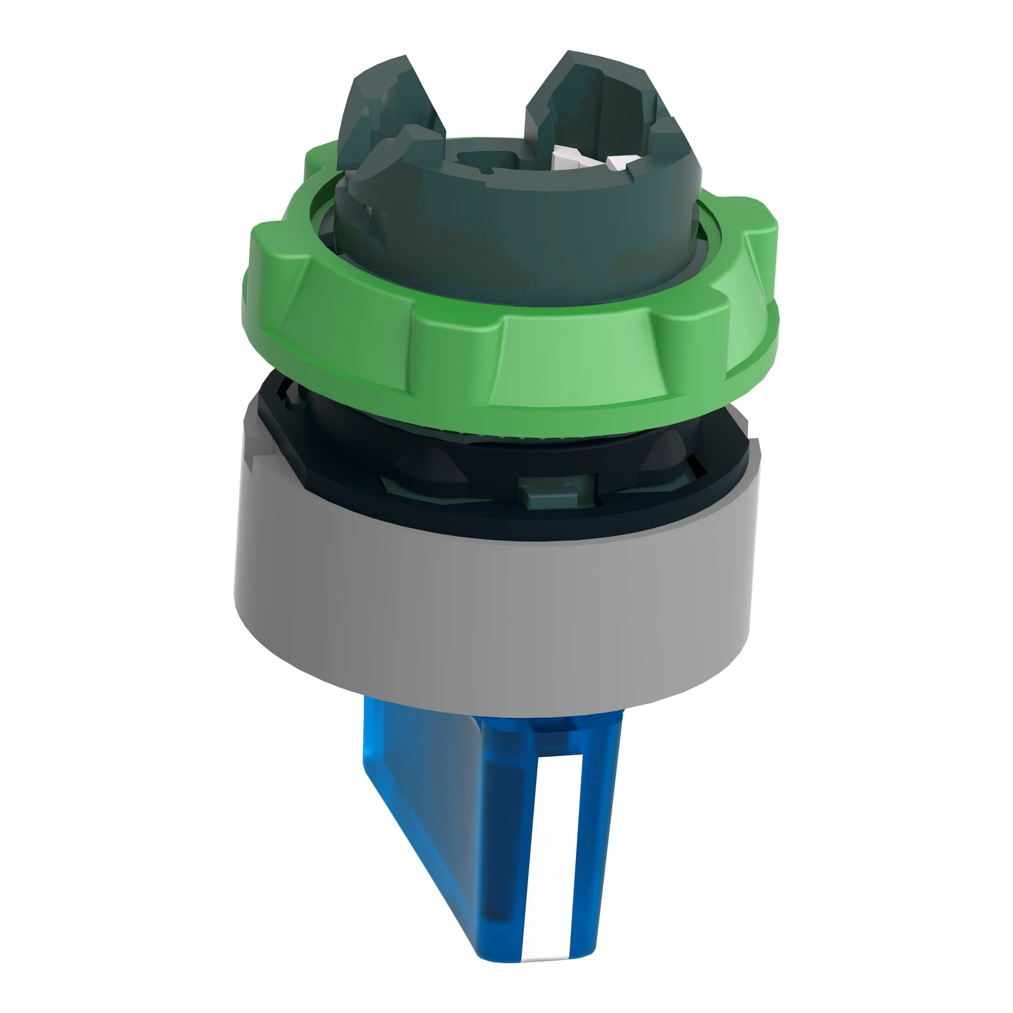 Schneider Electric ZB5AK1863C0 Illuminated Selector Switch, Front Element, Harmony XB5, Plastic, 22mm, Blue, for Universal LED, 3 Positions, Momentary Right (img_007)