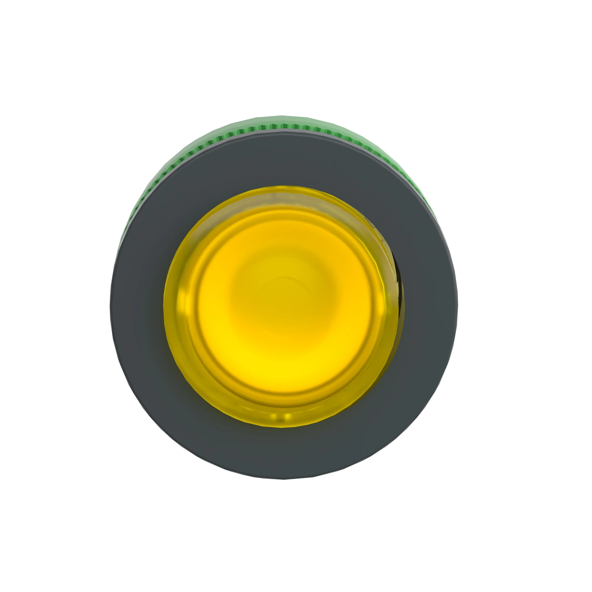 Schneider Electric ZB5FW183 Illuminated pushbutton, front element, Harmony XB5F, plastic, 30mm, yellow, protruding, for universal LED (img_005)