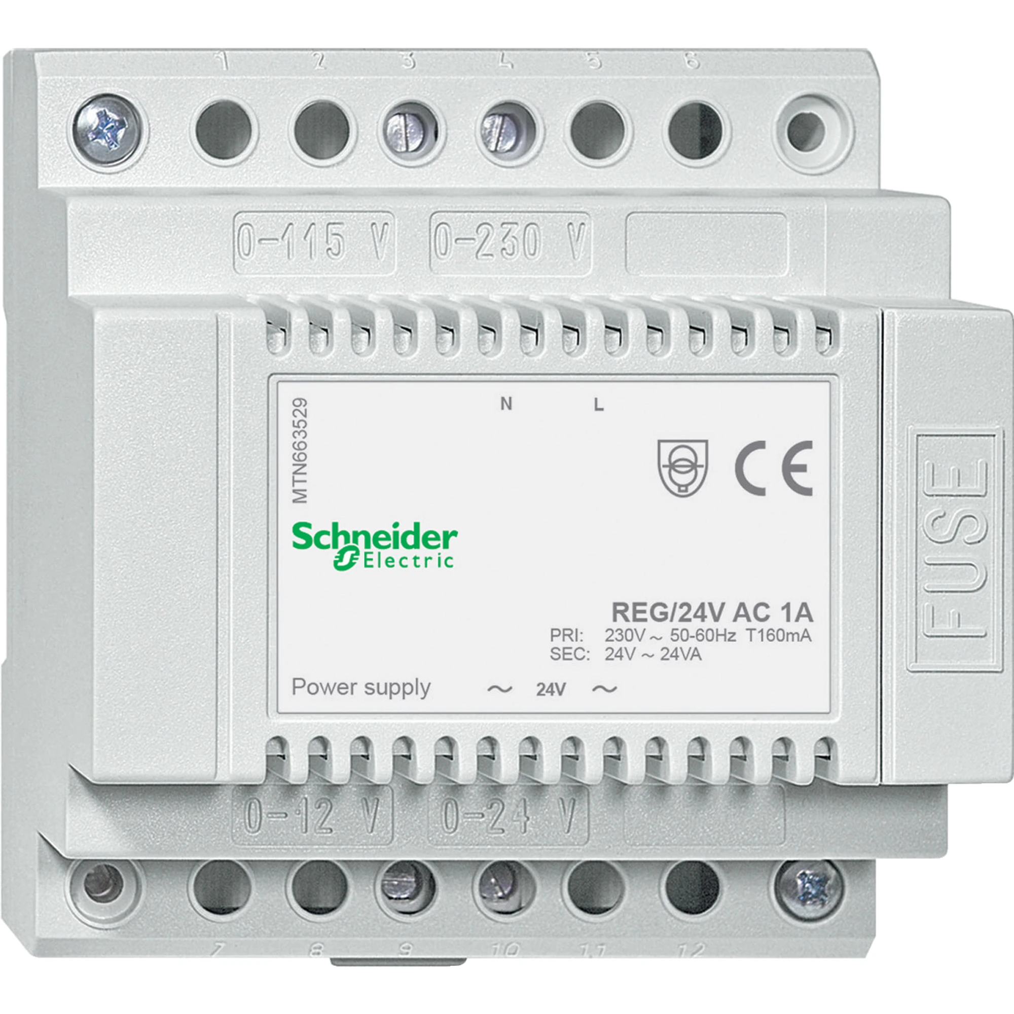 Schneider Electric MTN663529 Voltage supply DIN rail, AC 24 V/1 A, light grey (img_001) Schneider Electric MTN663529 Voltage supply DIN rail, AC 24 V/1 A, light grey (img_001)
