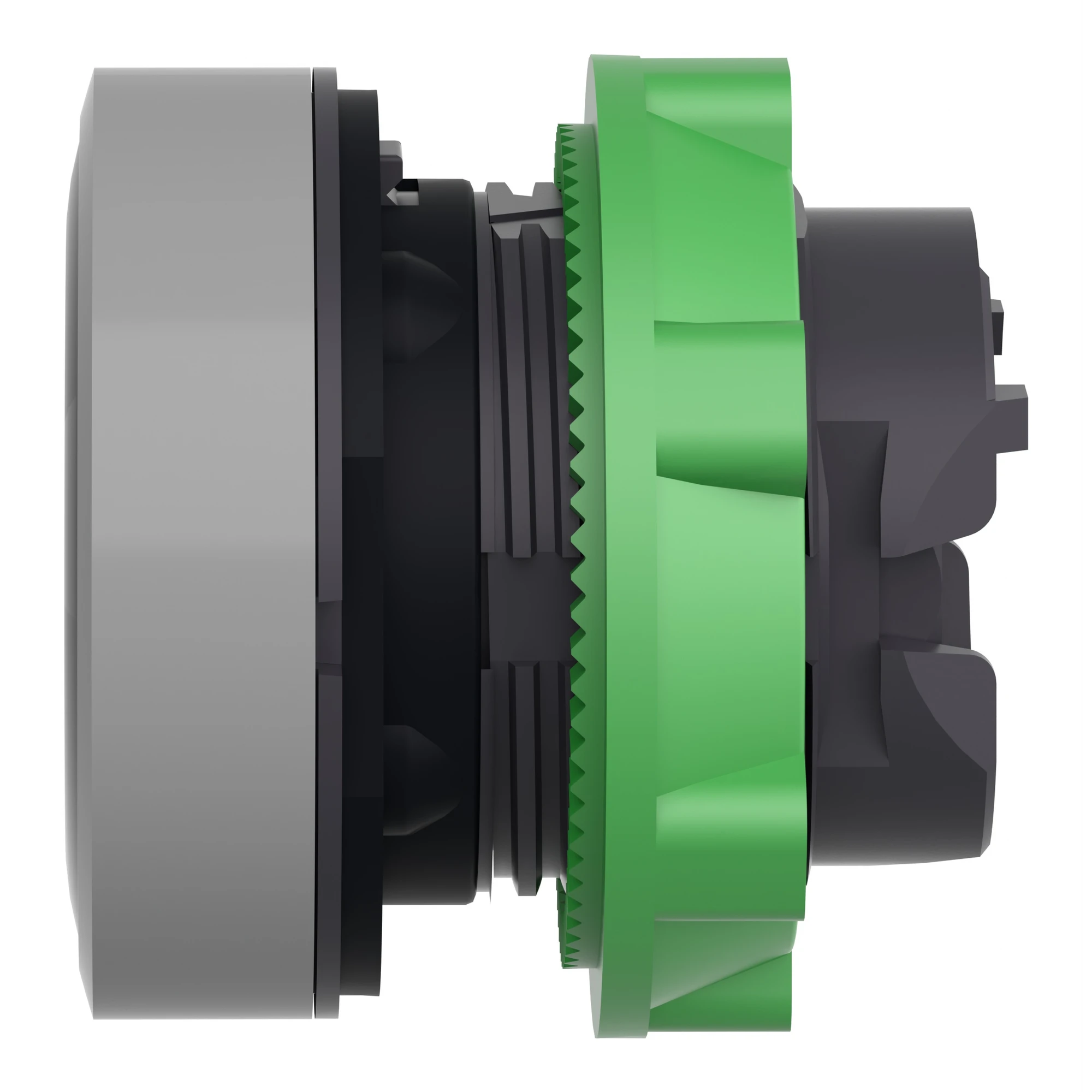 Schneider Electric ZB5AH02C0 Pushbutton, Front element, Harmony XB5, Plastic, 22mm, light gray, black, unmarked, latching (img_004)