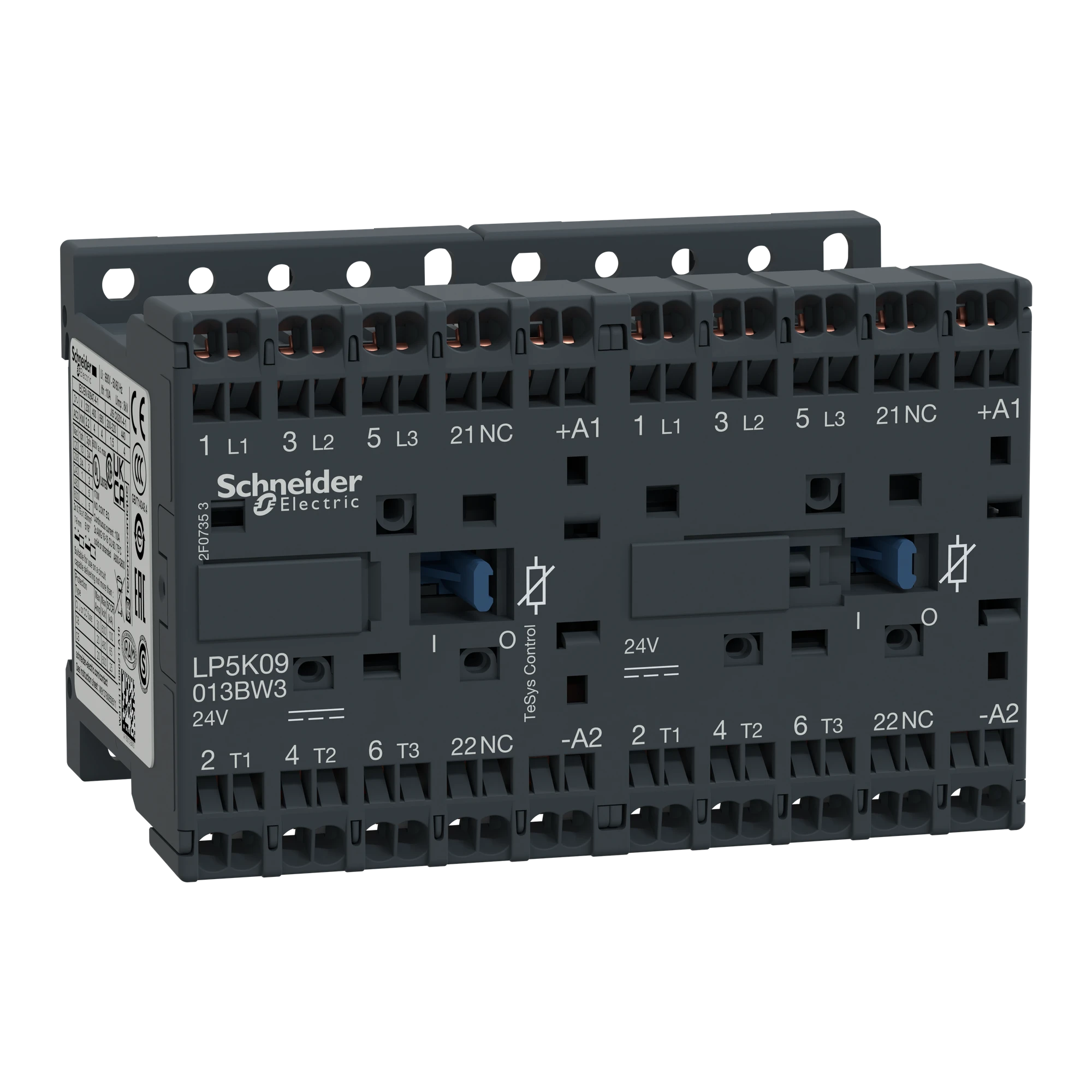 Schneider Electric LP5K09013BW3 Reversing contactor combination, 3p, 9A 24VDC (img_001)