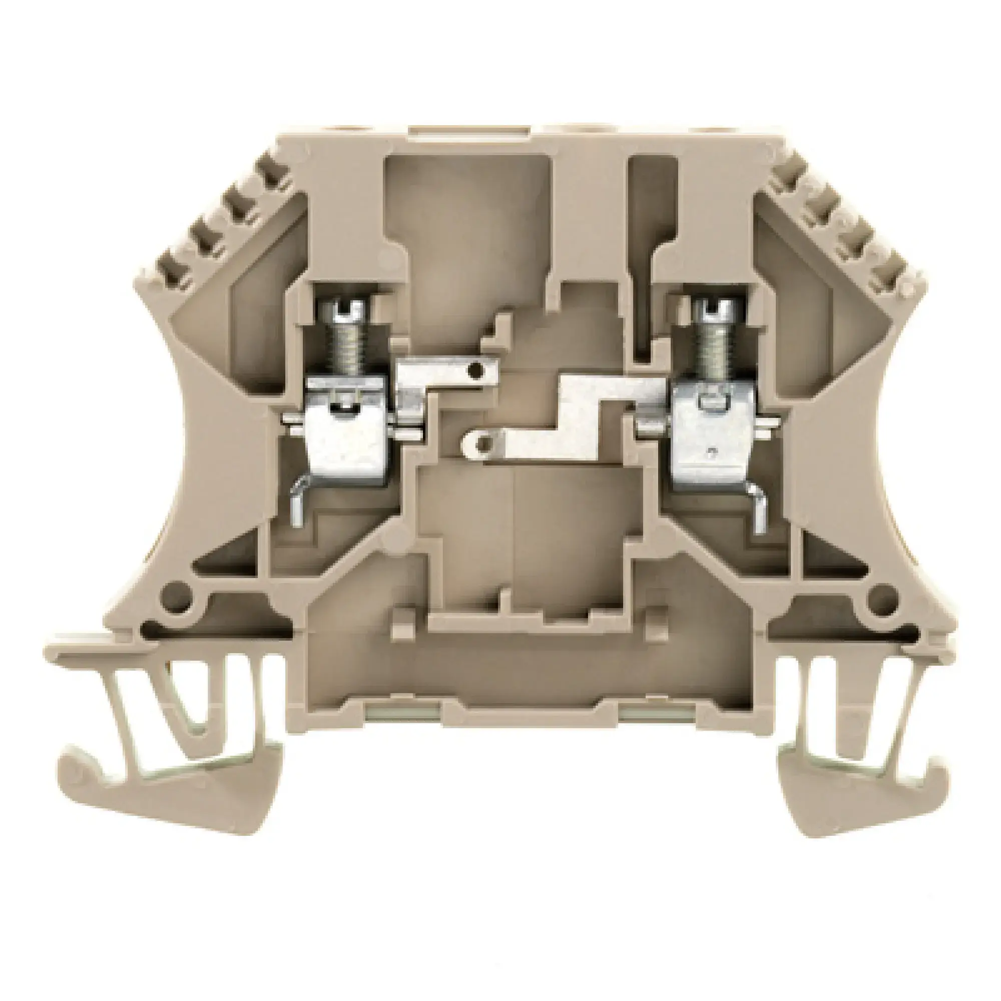 Weidmüller 8161820000 Component terminal block, Screw connection, dark beige, 4 mm², 250 V, 250 V, Number of connections: 2, Number of levels: 1, TS 35, V-0, Wemid (img_001)