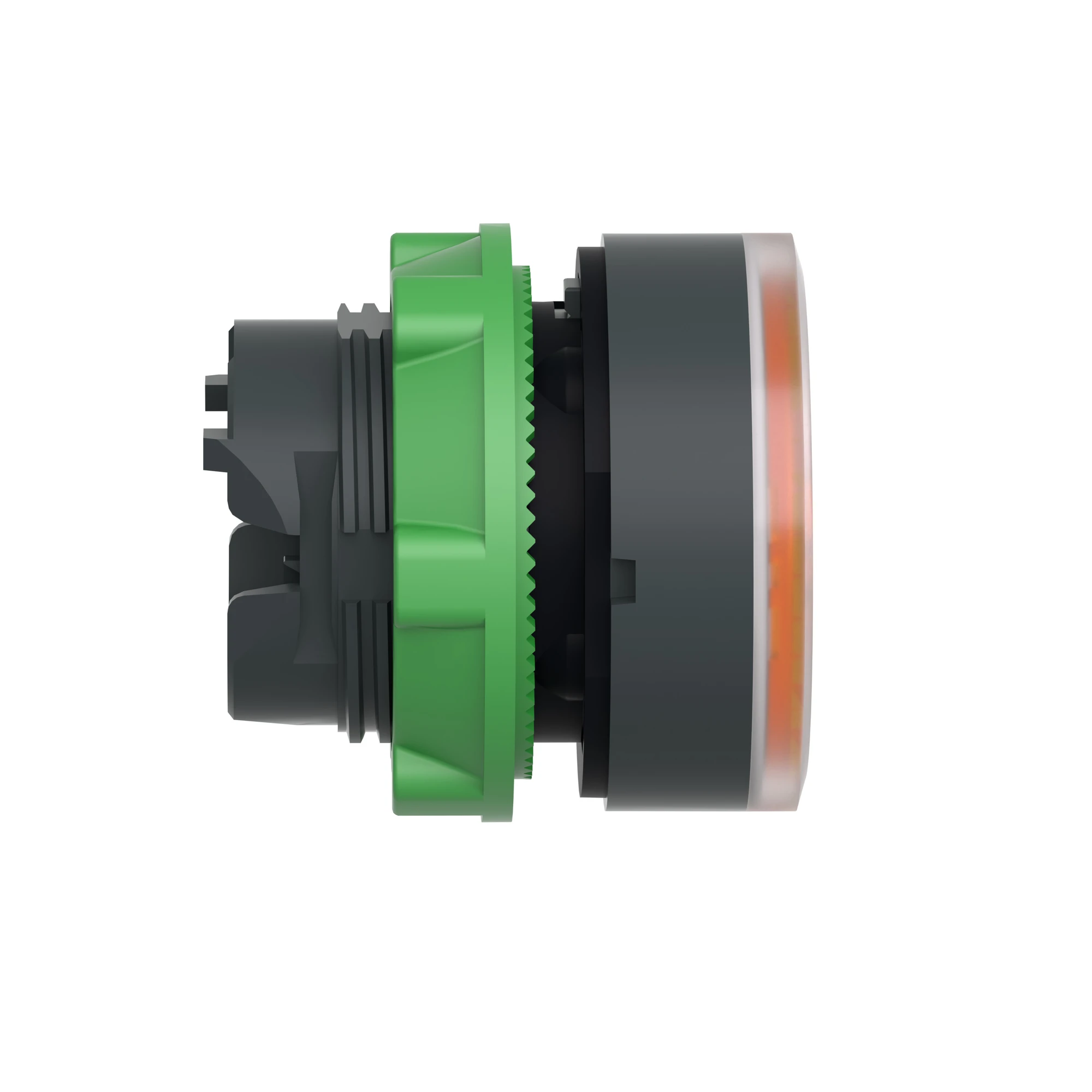 Schneider Electric ZB5AH053 Illuminated push-button, front element, Harmony XB5, plastic, 22mm, orange, unmarked, for universal LED, latching (img_002)