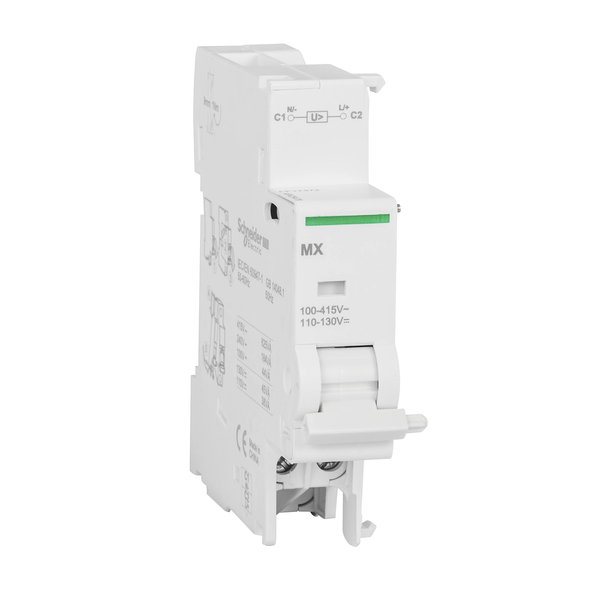 Schneider Electric A9N26476 Working current release MX, 100-415V AC / 110-130V DC (img_001) Schneider Electric A9N26476 Working current release MX, 100-415V AC / 110-130V DC (img_001)