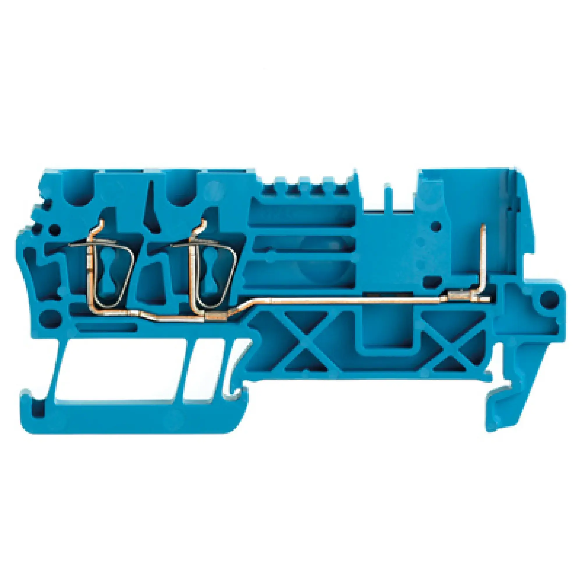 Weidmüller 1304720000 Pluggable terminal, Tension-clamp connection, Plug-in connection, blue, 2.5, 2.5 mm², 24 A, Number of connections: 3, Number of levels: 1, TS 35, V-0, (img_001)