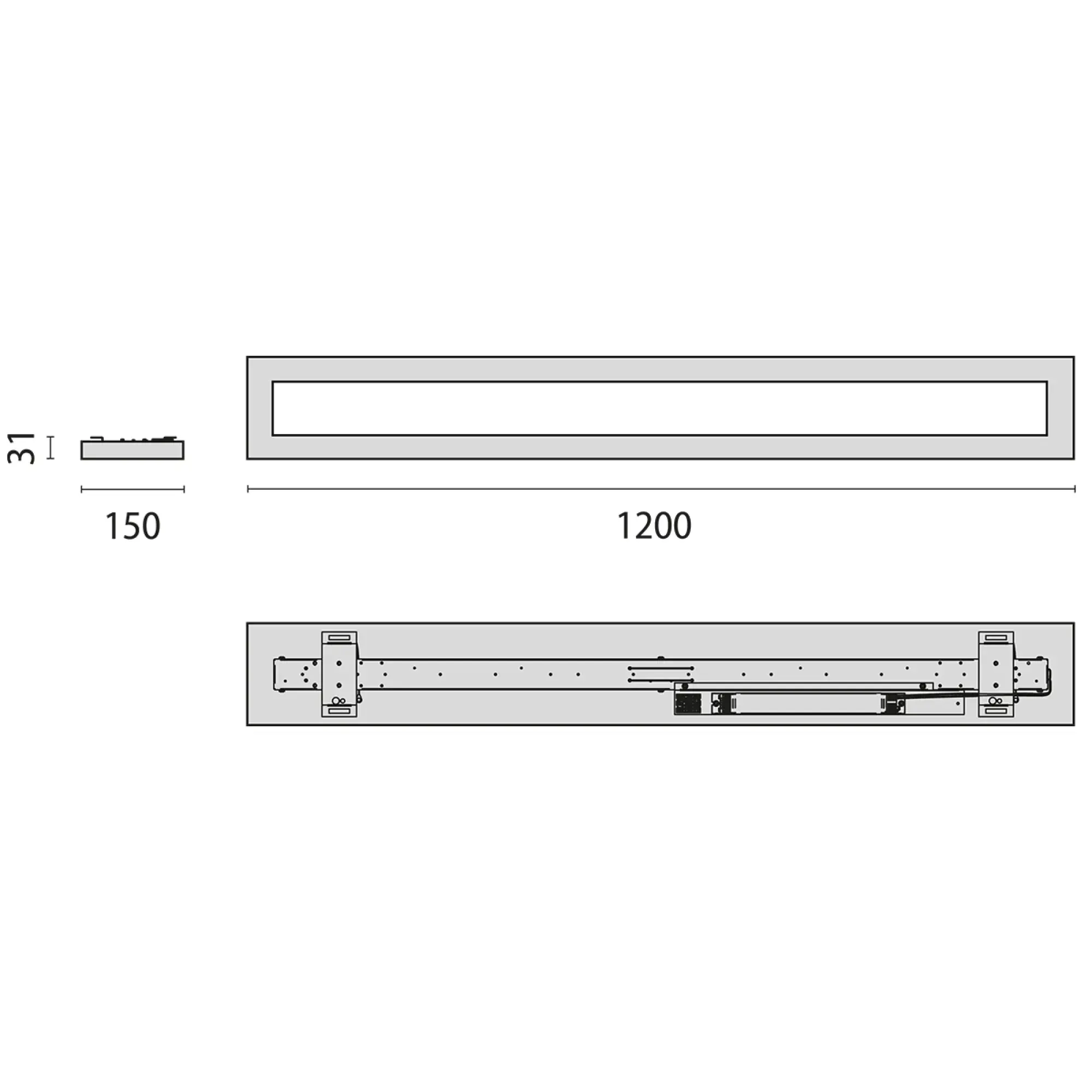 Performance iN Lighting 3122560 LED-Anbauleuchte 4000K 12/20W statisch opalweißer Diffusor 3122560 (img_007)