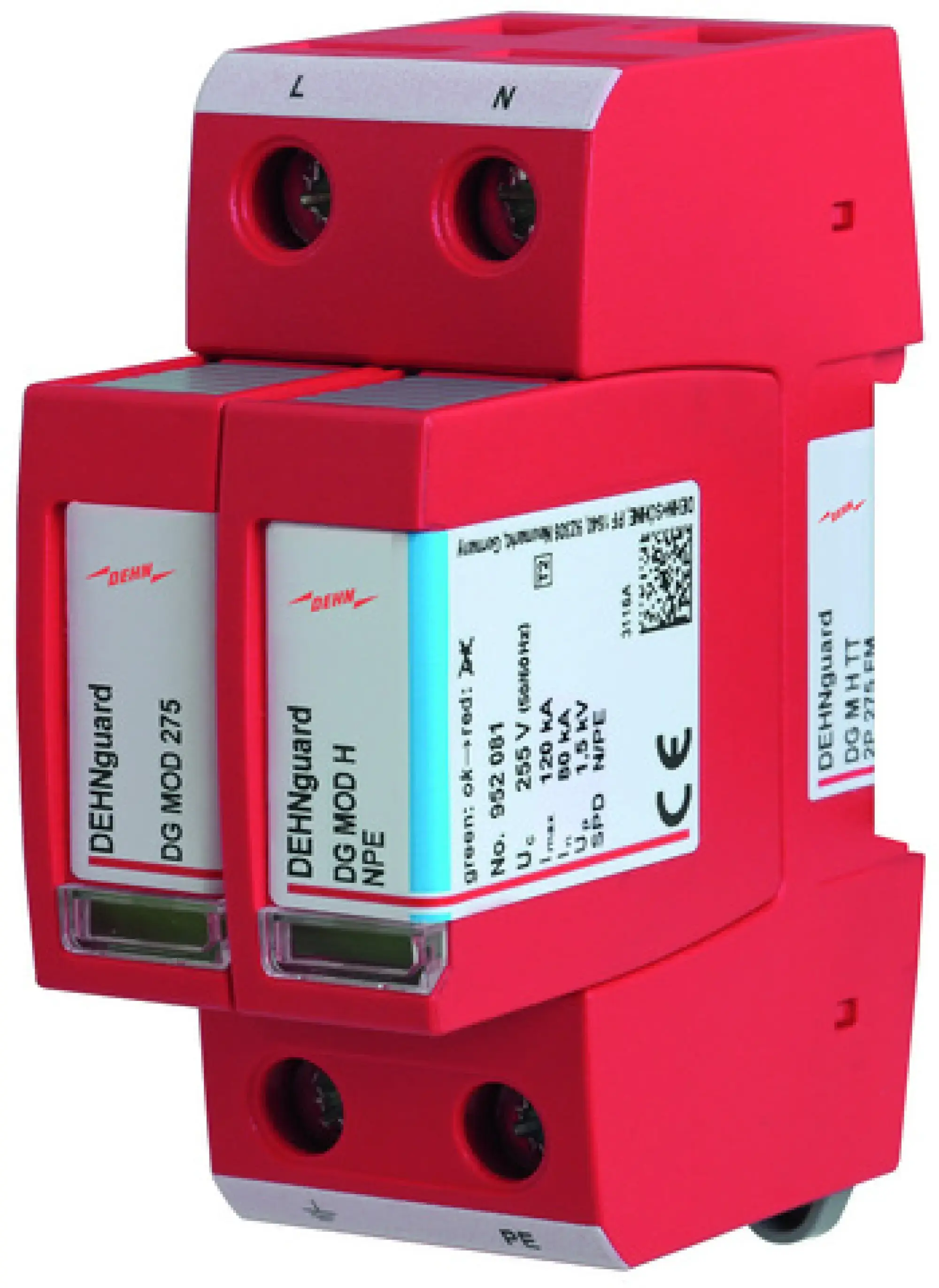 Dehn 952185 Surge arrester Type 2 DEHNguard M H for single-phase TT and TN systems (img_001) Dehn 952185 Surge arrester Type 2 DEHNguard M H for single-phase TT and TN systems (img_001)