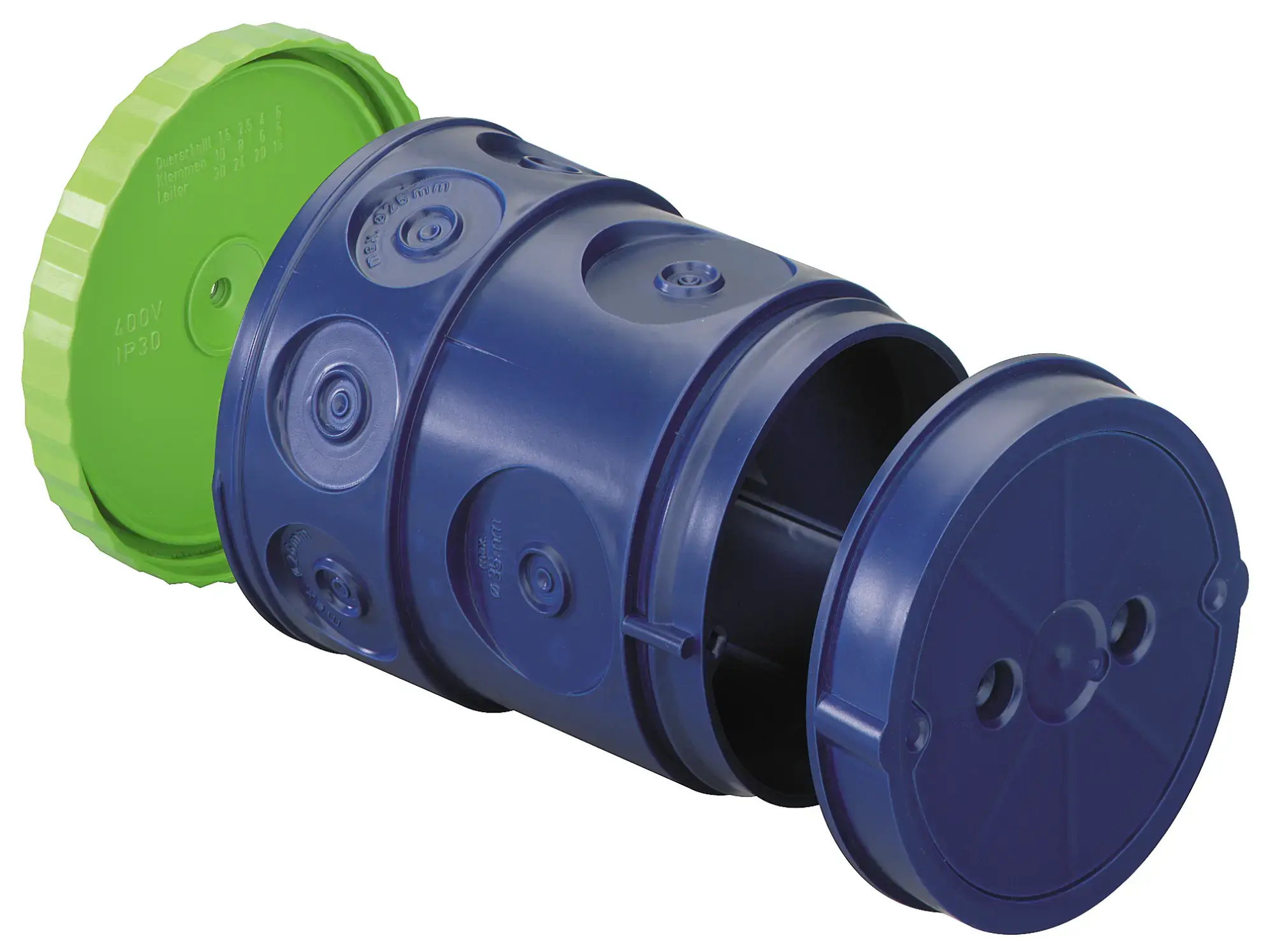 Spelsberg 97371301 Large conduit box , other, Type of protection IP30, Suitable for concrete construction, Rated insulation voltage 400V AC, Halogen free (img_001)