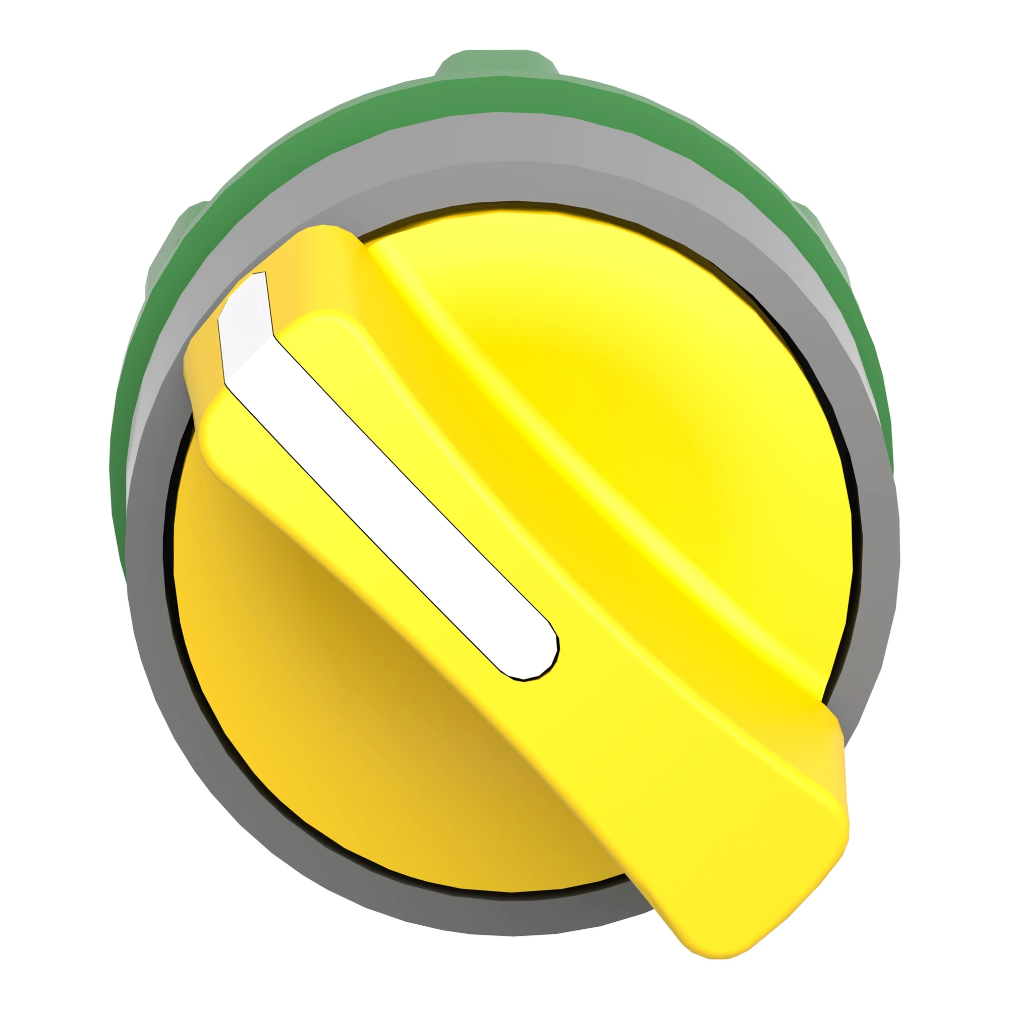 Schneider Electric ZB5AD205C0 Selector switch, front element, Harmony XB5, plastic, 22mm, light grey, yellow, 2 positions, latching (img_005) Schneider Electric ZB5AD205C0 Selector switch, front element, Harmony XB5, plastic, 22mm, light grey, yellow, 2 positions, latching (img_005)