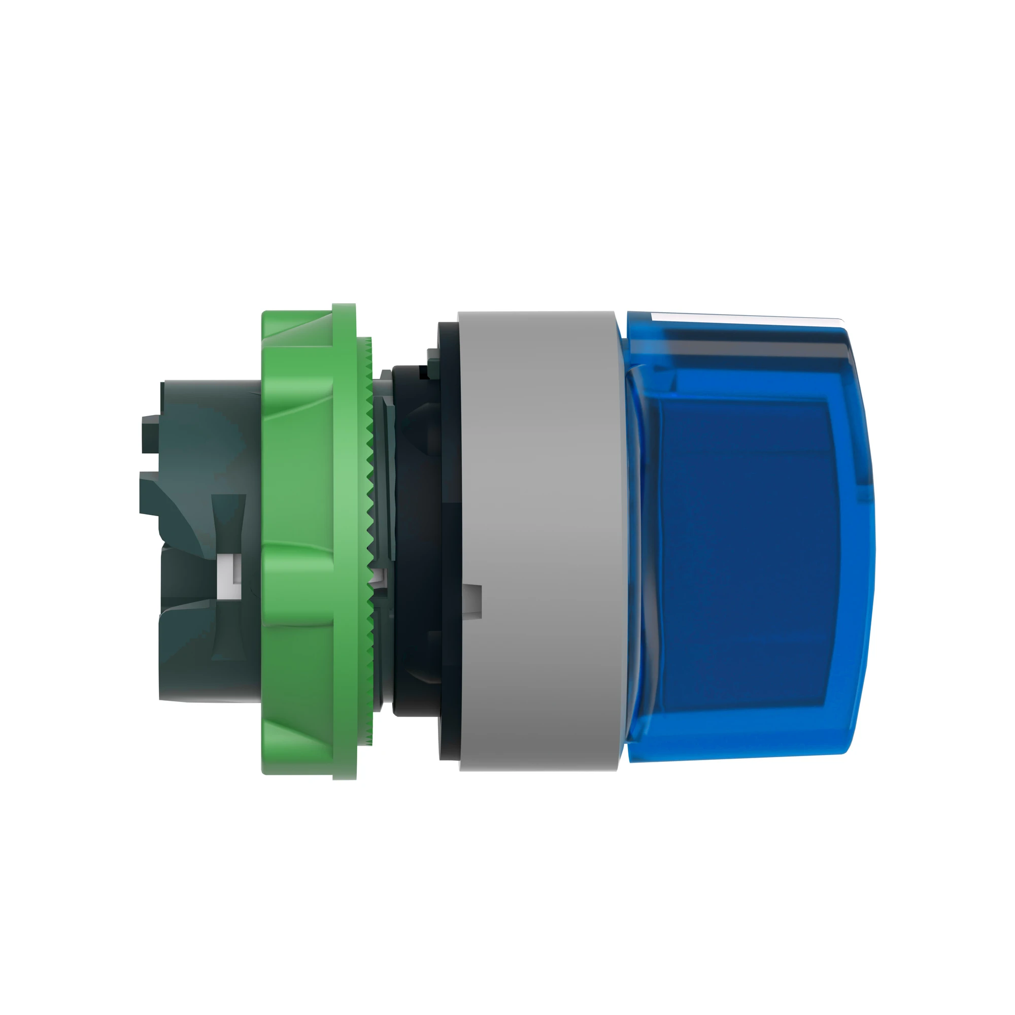 Schneider Electric ZB5AK1563C0 Illuminated Selector Switch, Front Element, Harmony XB5, Plastic, 22mm, Blue, for Universal LED, 3 Positions, Center Retained (img_003)