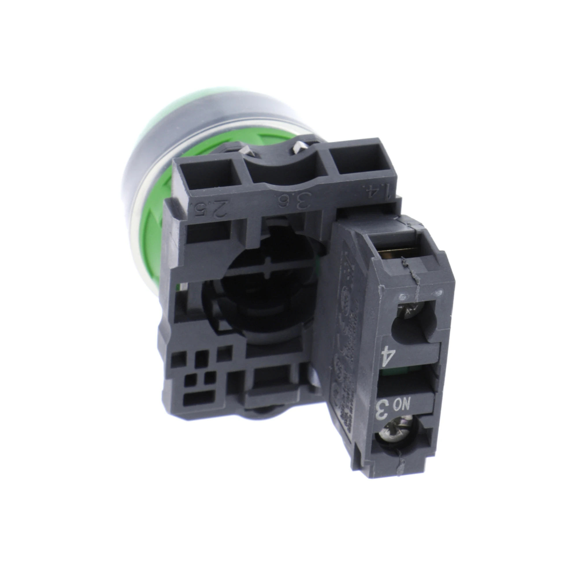Schneider Electric XB5AP31 Push-button, Harmony XB5, plastic, protruding, green, unlabelled, with protective cap, 22mm, momentary, 1NO (img_002)
