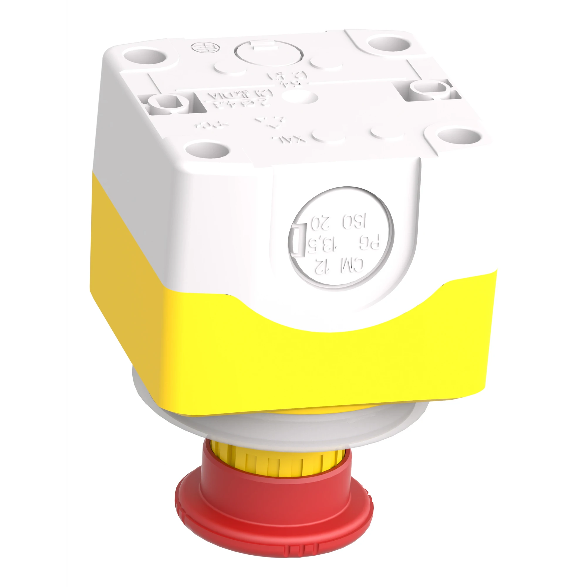 Schneider Electric XALK178W3B140G Surface mounting enclosure, Harmony XALE, plastic, 1 emergency stop switch, 2NC+1NO, illuminated sign, 2 LEDs, white, red (img_007) Schneider Electric XALK178W3B140G Surface mounting enclosure, Harmony XALE, plastic, 1 emergency stop switch, 2NC+1NO, illuminated sign, 2 LEDs, white, red (img_007)