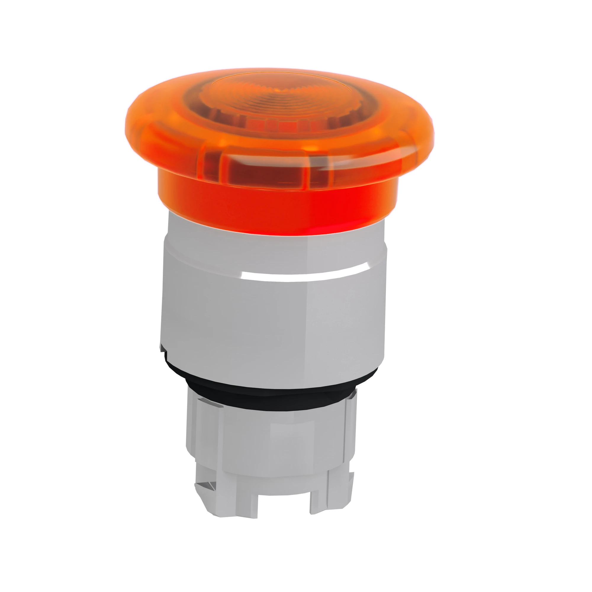 Schneider Electric ZB4BW653 Mushroom pushbutton, Front element, Harmony XB4, Metal, 22mm, illuminated, orange, pull release, for universal LED (img_005)