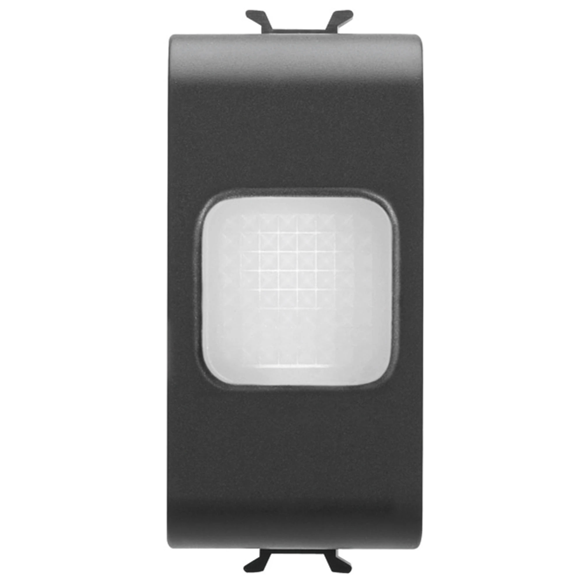 GEWISS GW12662 ANTI SATIN BLACK-OUT LAMP - 230V ac 50/60 Hz 1h - 1 MODULE - SATIN BLACK - CHORUSMART (img_001)
