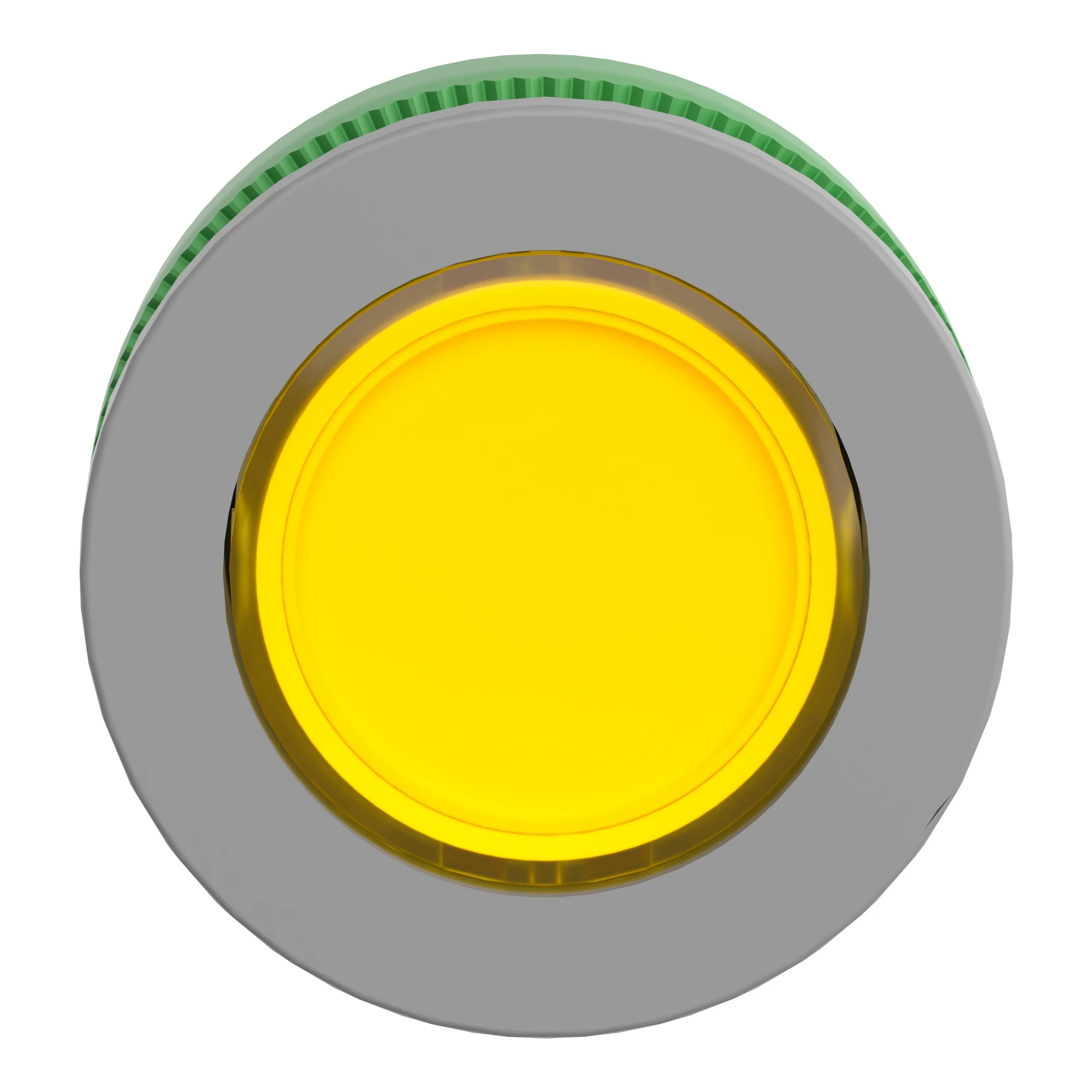 Schneider Electric ZB5FV083C0 Pilot light, front element, Harmony XB5F, plastic, 30mm, antimicrobial, light grey, yellow, for universal LED (img_003)