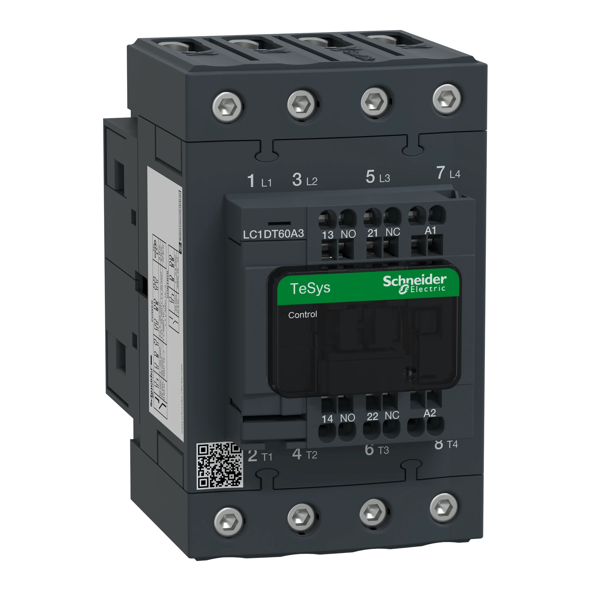 Schneider Electric LC1DT60A3E7 Power contactor LC1D 4p, +1NO+1NC, coil 48 V AC (img_001)