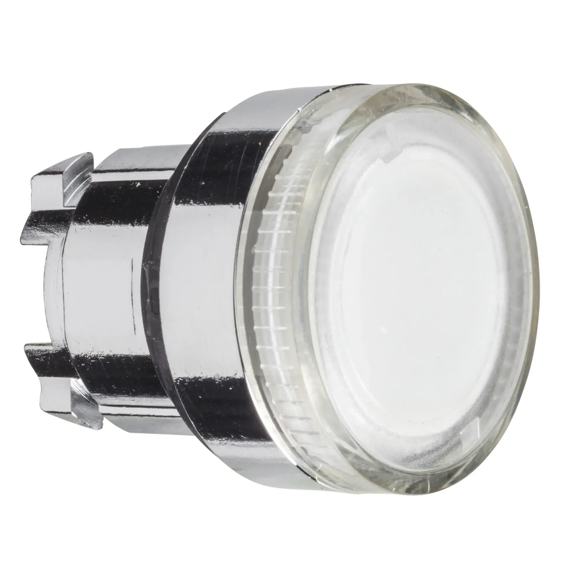 Schneider Electric ZB4BW37 Illuminated pushbutton, front element, Harmony XB4, metal, 22mm, clear, unmarked, momentary, smooth dome, BA9s (img_010)
