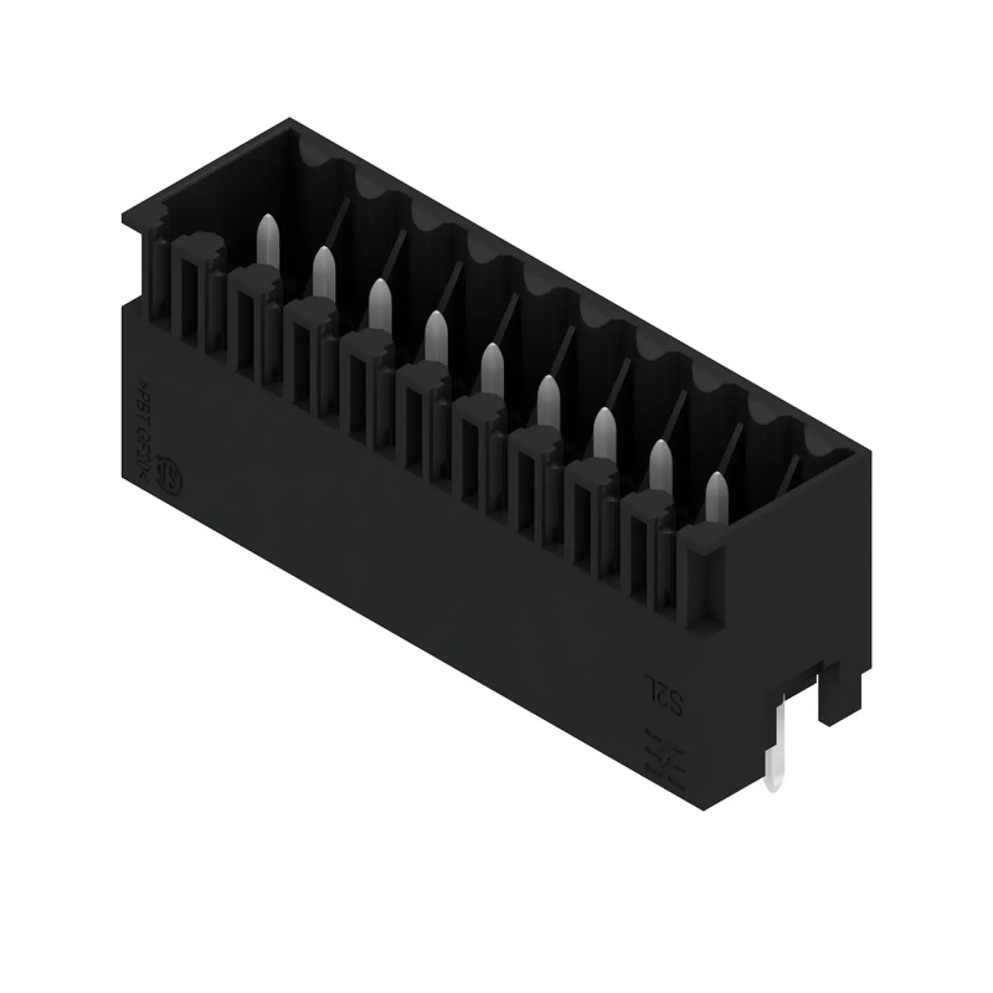 Weidmüller 1729020000 PCB connector (board connection), 125 V, 10 A, Pitch in mm: 3.50, Number of poles: 20, THT solder connection, Box (img_001)