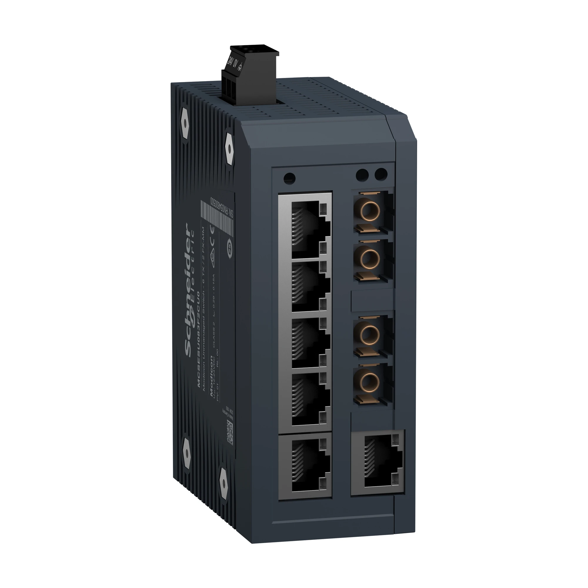Schneider Electric MCSESU083F2CU0 Modicon Unmanaged Switch, 6 Copper Ports (6TX 10/100 Mbps) + 2 Multimode Fiber Ports (2FX-MM 100 Mbps) (img_001) Schneider Electric MCSESU083F2CU0 Modicon Unmanaged Switch, 6 Copper Ports (6TX 10/100 Mbps) + 2 Multimode Fiber Ports (2FX-MM 100 Mbps) (img_001)