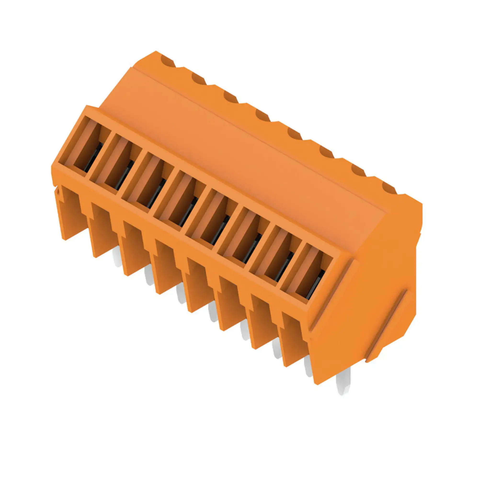 Weidmüller 1845260000 PCB terminal, 160 V, 16 A, Pitch in mm: 3.50, 2.08 mm², Number of poles: 8, Clamping yoke connection, THT solder connection, 135°, Box (img_001) Weidmüller 1845260000 PCB terminal, 160 V, 16 A, Pitch in mm: 3.50, 2.08 mm², Number of poles: 8, Clamping yoke connection, THT solder connection, 135°, Box (img_001)