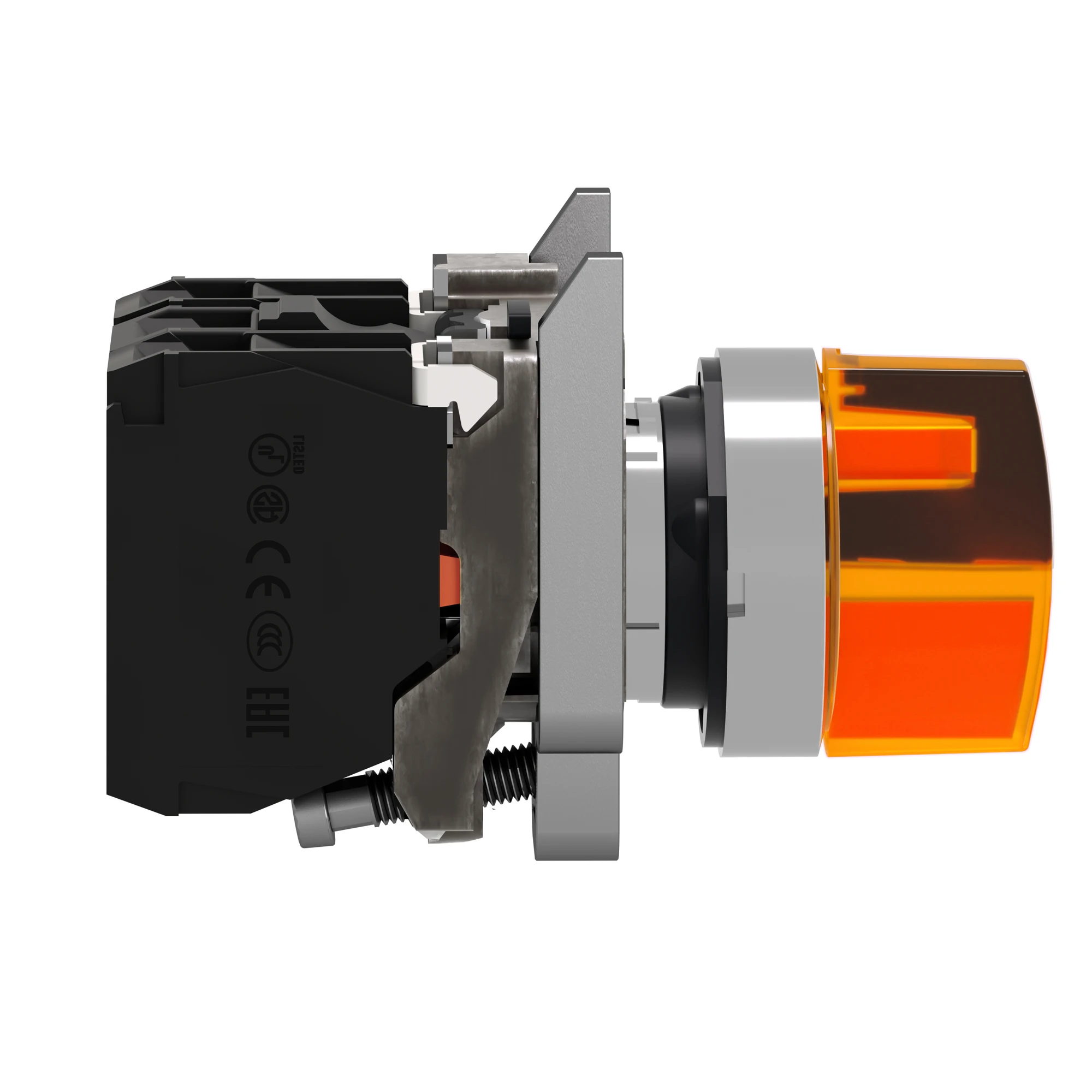 Schneider Electric XB4BK135B5 Illuminated selector switch, Harmony XB4, metal, 22mm, orange, universal LED, 3 positions, 1NO+1NC, 24V ACDC (img_003) Schneider Electric XB4BK135B5 Illuminated selector switch, Harmony XB4, metal, 22mm, orange, universal LED, 3 positions, 1NO+1NC, 24V ACDC (img_003)